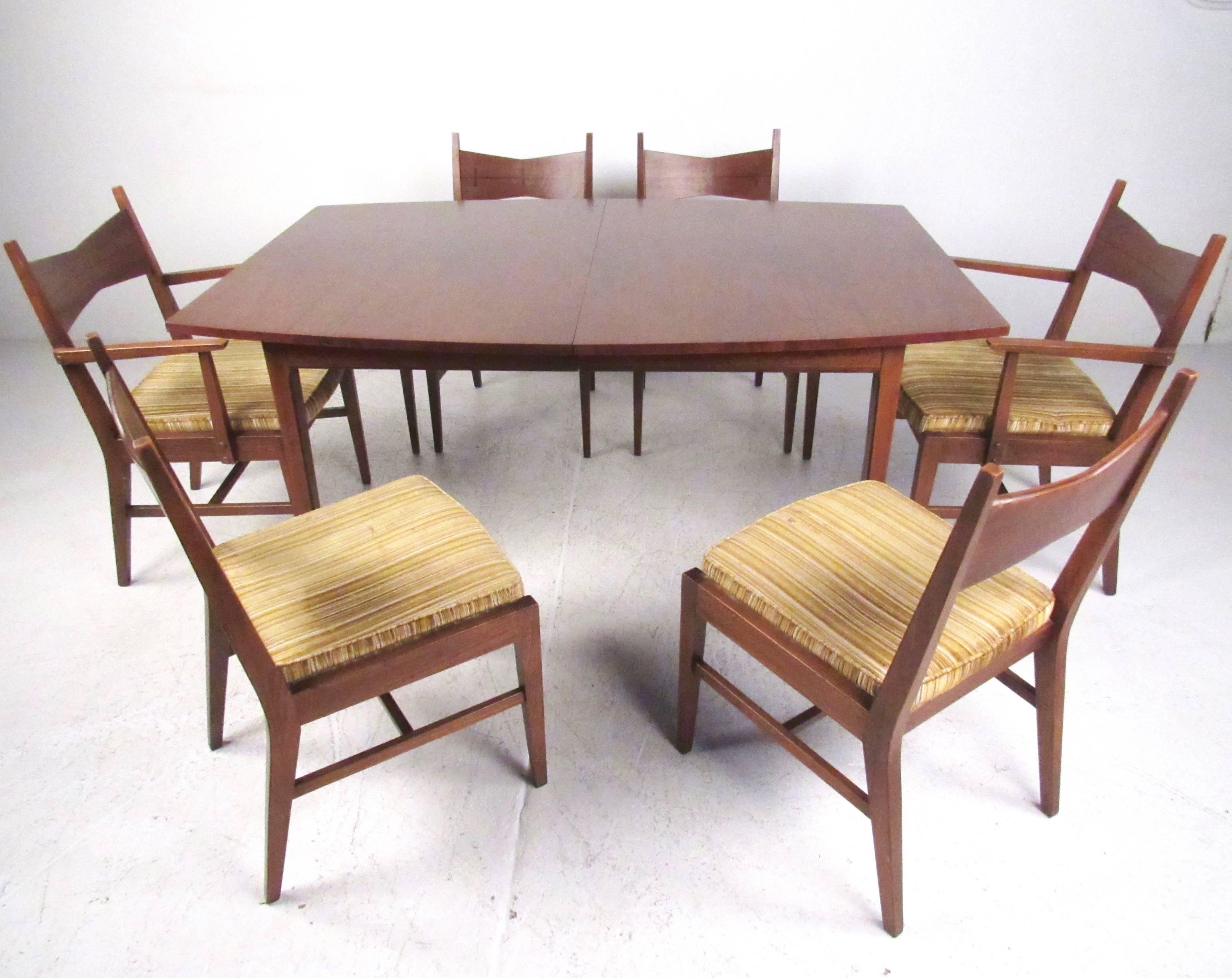 lane mid century dining table