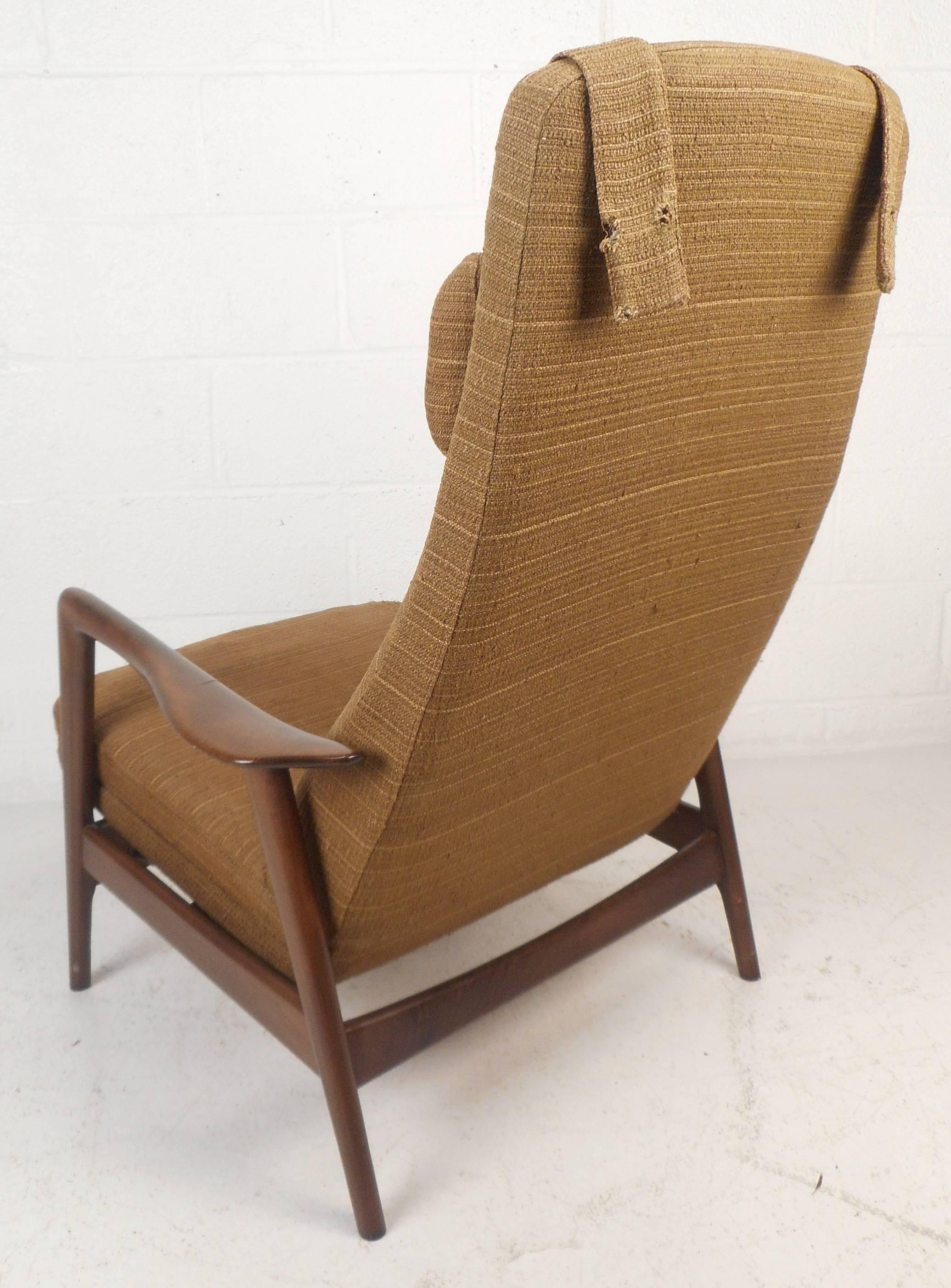 Mid-Century Modern Fauteuil inclinable du milieu du siècle de Folke Ohlsson pour DUX en vente