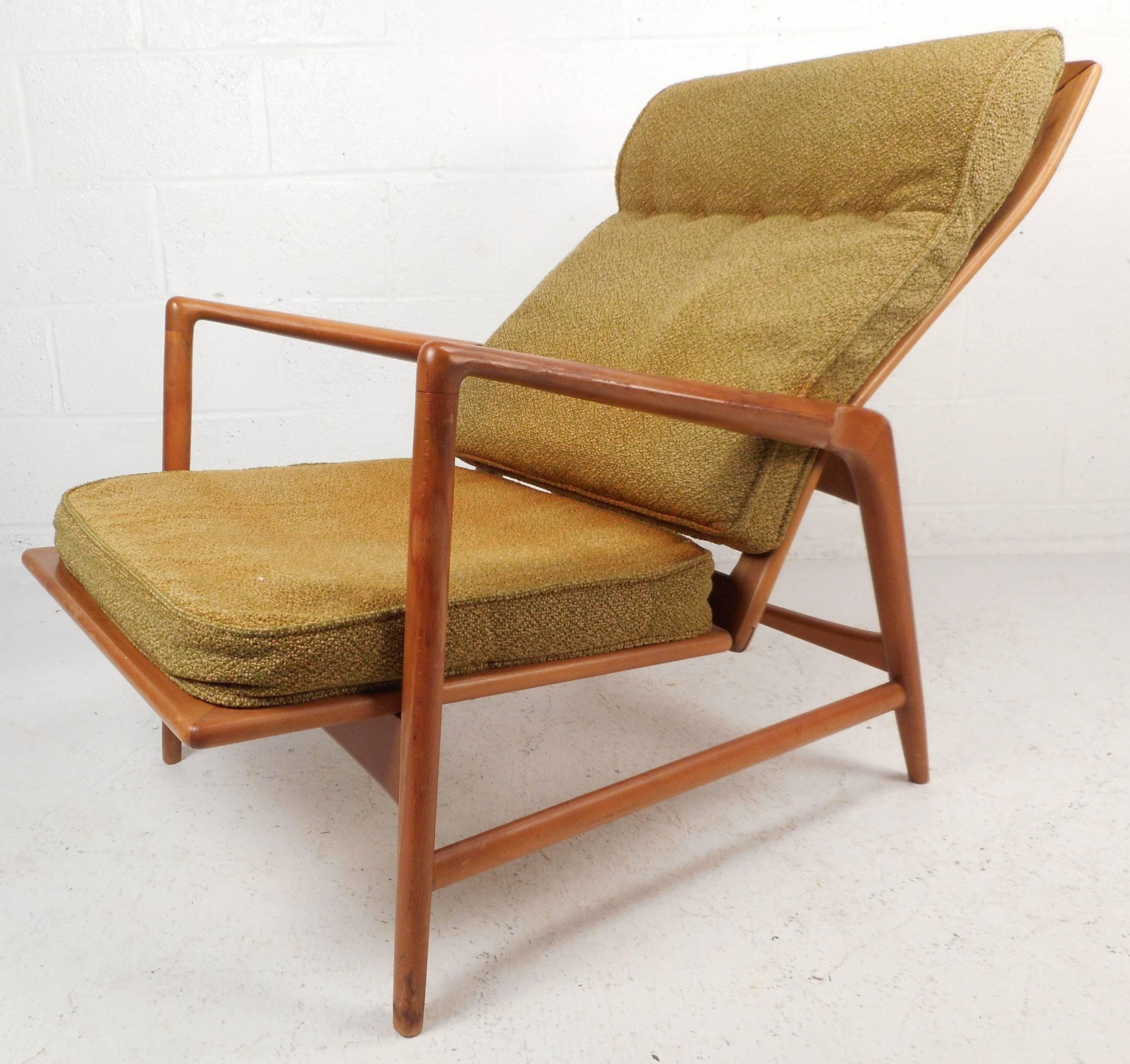 vintage mid century modern recliner
