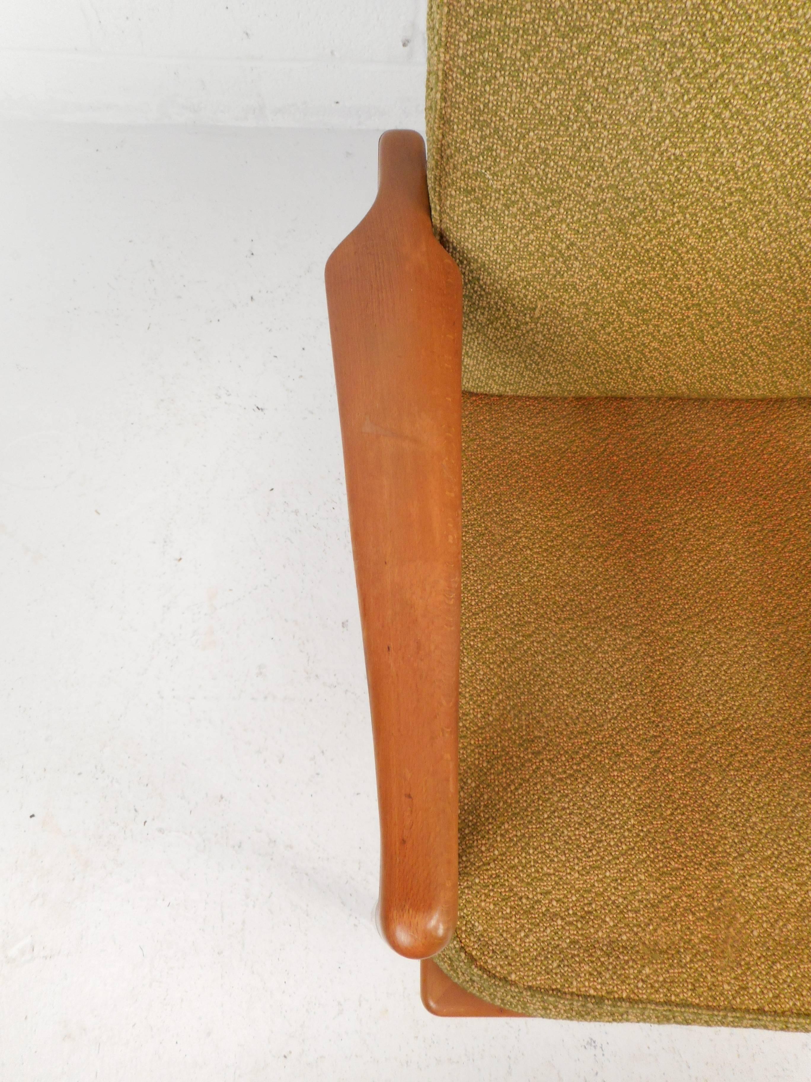 Mid-Century Modern Vintage Reclining High Back Lounge Chair by Ib Kofod-Larsen