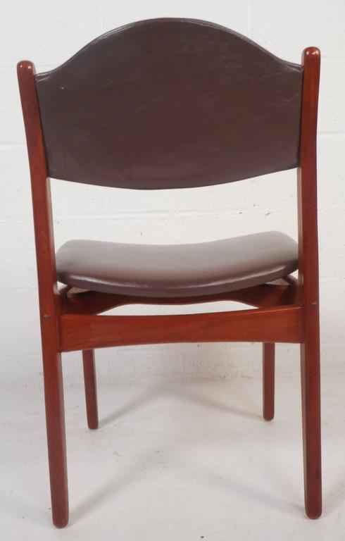 Late 20th Century Set of Six Mid-Century Modern Danish Teak Dining Chairs For Sale
