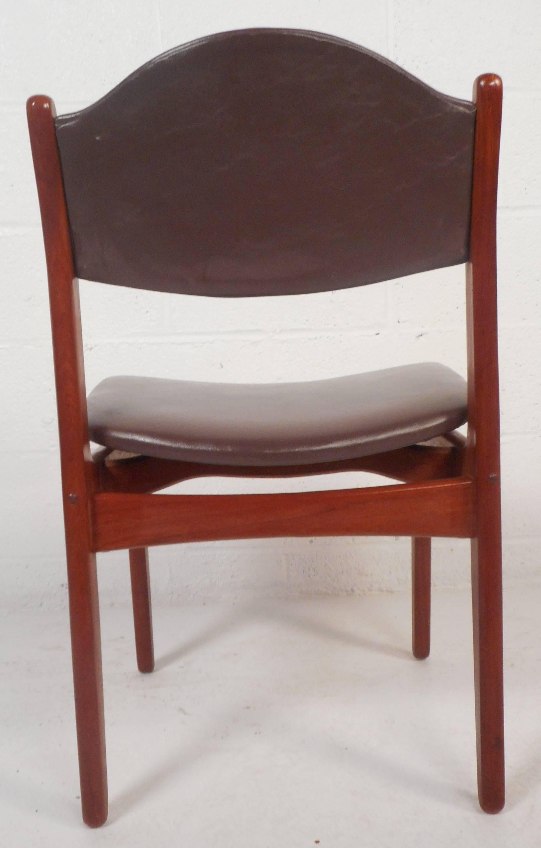 teak mid century dining chairs