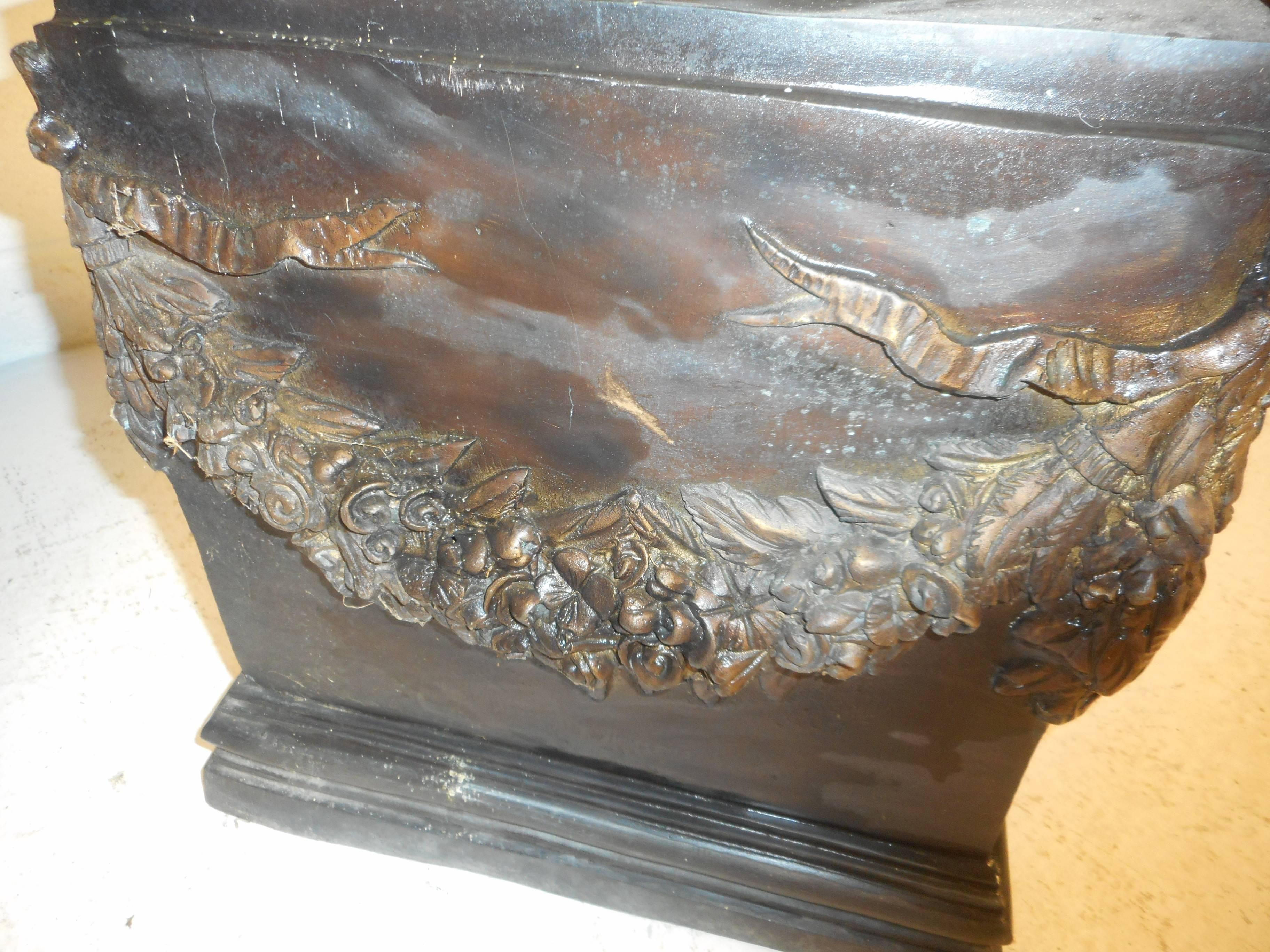  Pair of Medici Style Bronze Urns 2