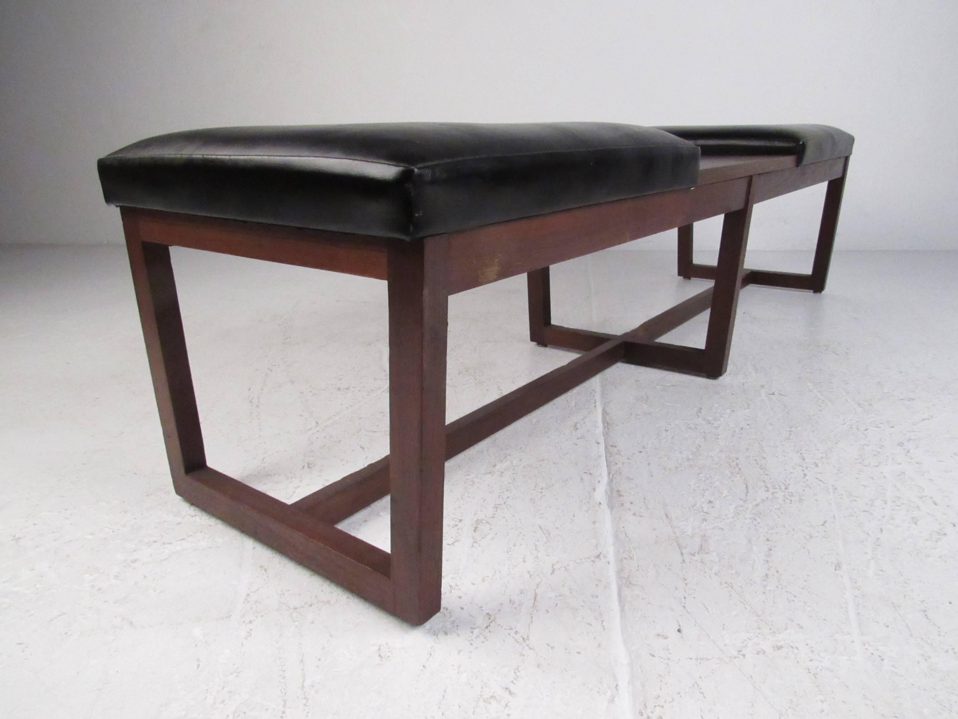 mid century bench seat