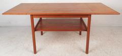 Mid-Century Modern Danish Teak Drop-Leaf Coffee Table