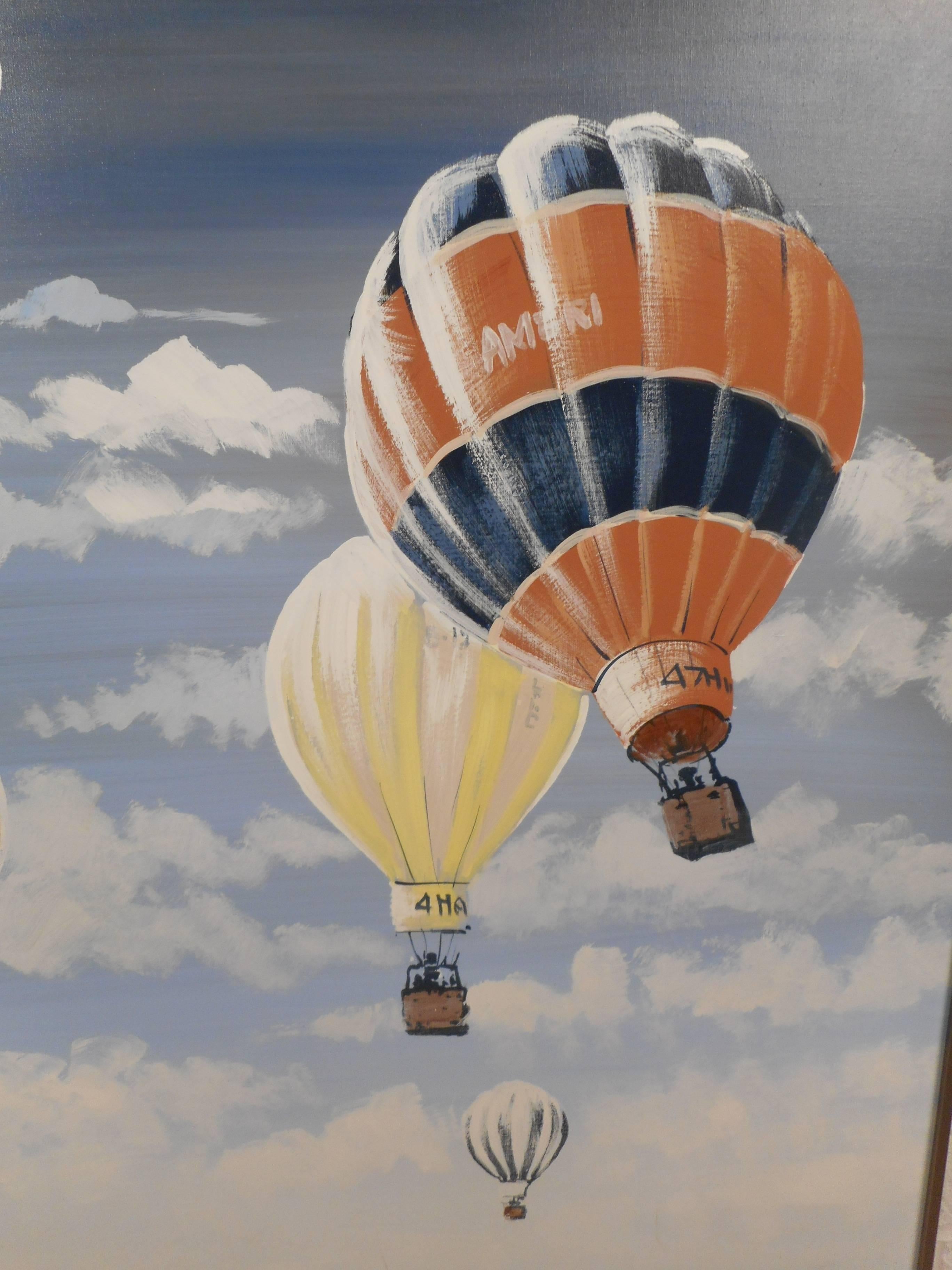 hot air balloon artwork