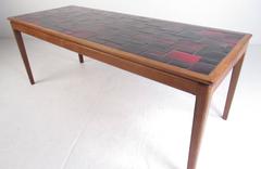 Mid-Century Tile Top Coffee Table
