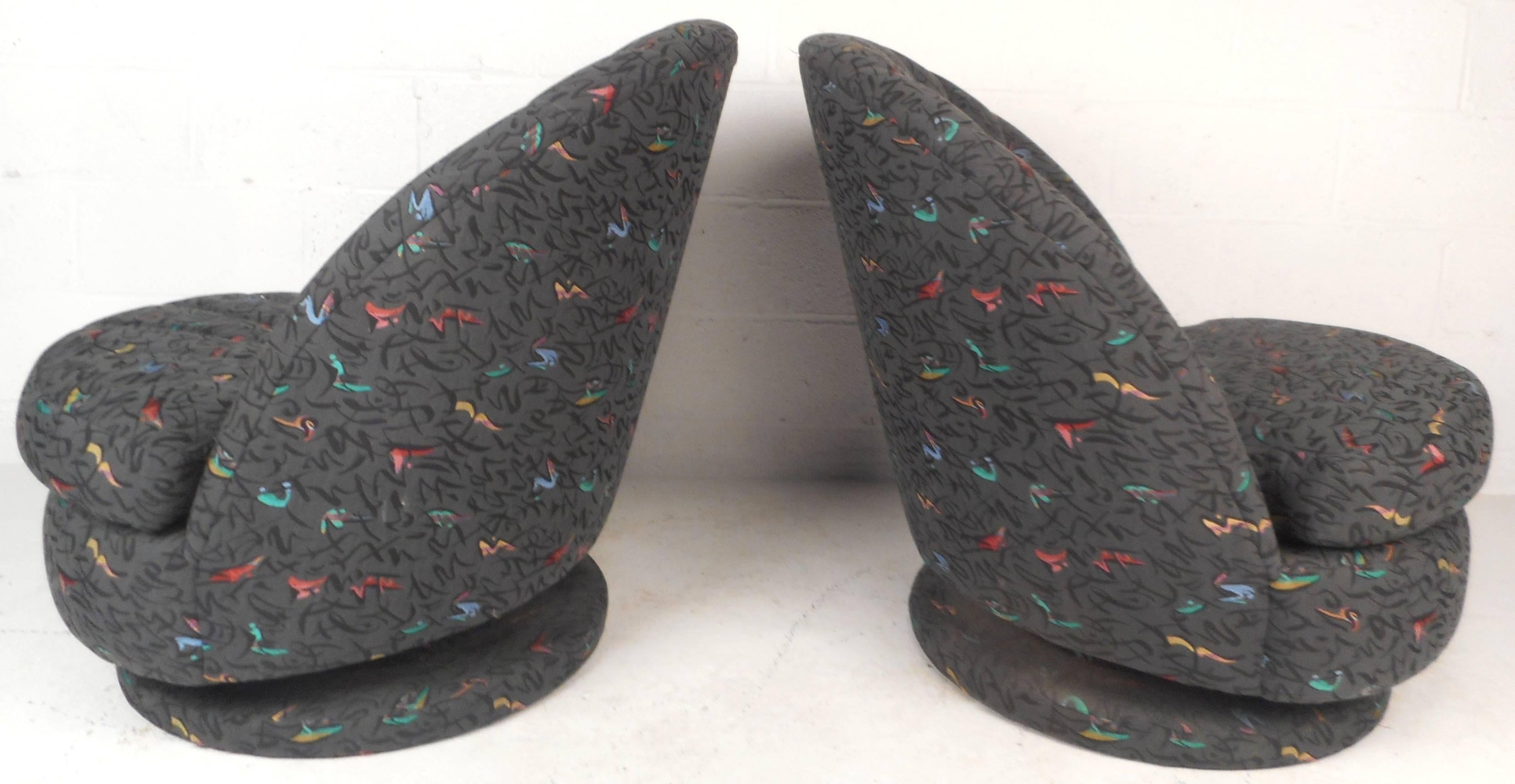 American Mid-Century Modern Lounge Chairs by Milo Baughman for Thayer Coggin For Sale
