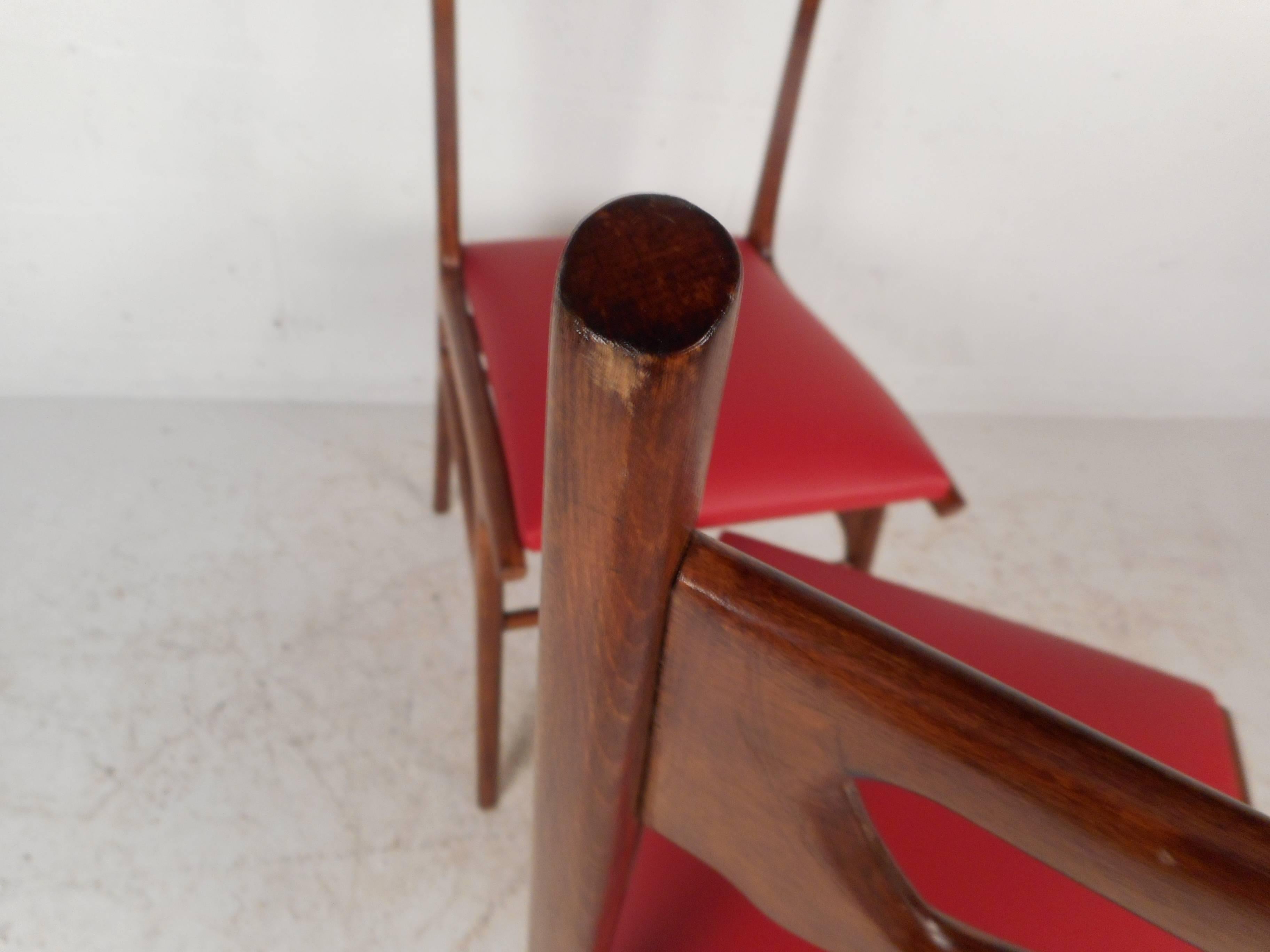 Set of Mid-Century Modern Italian Dining Chairs 2