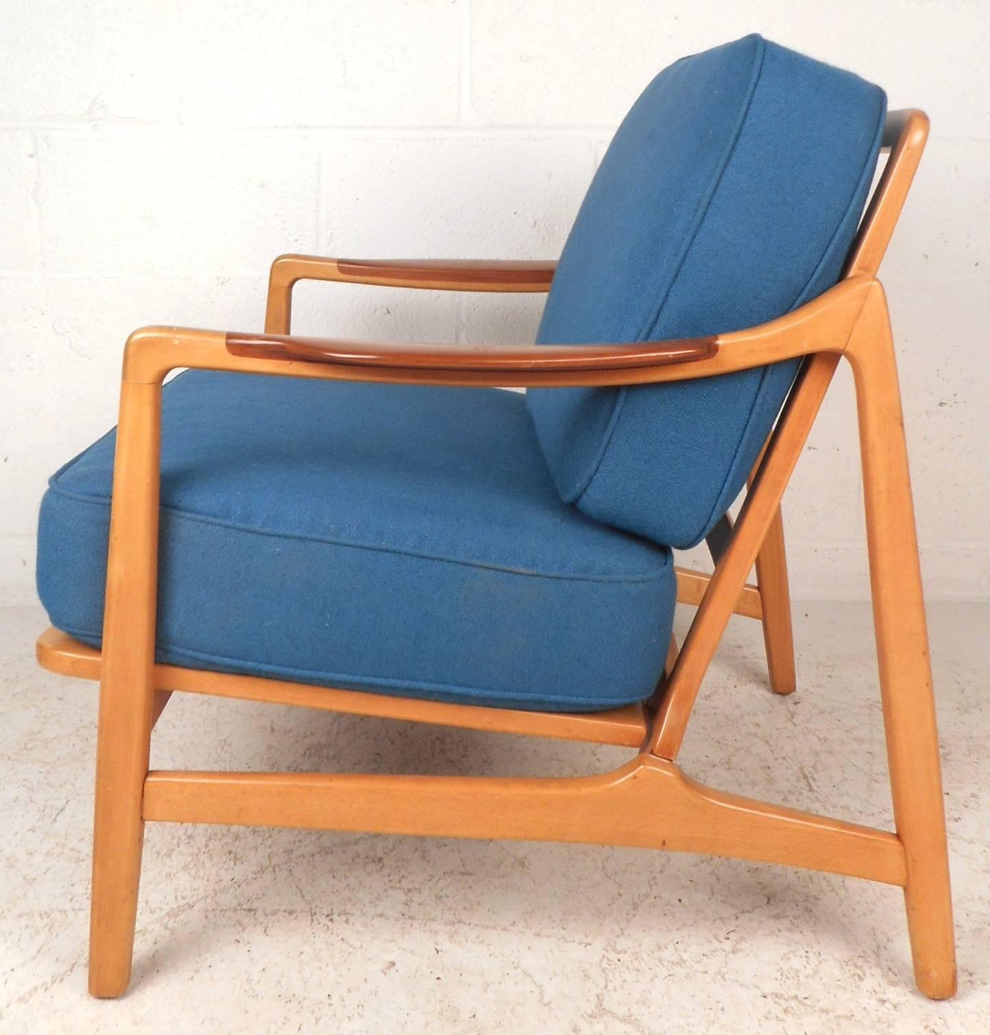 Danish Mid-Century Modern Lounge Chair and Ottoman by France and Daverkosen