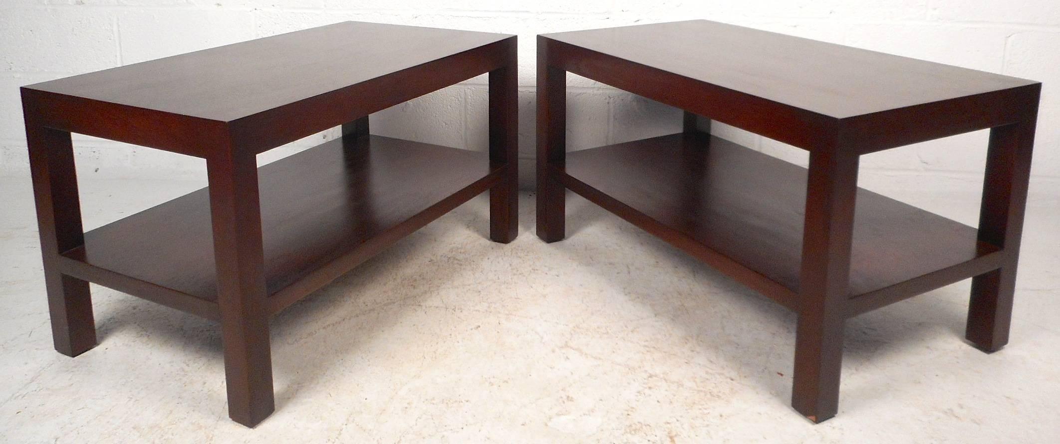 Mid-Century Modern End Tables by Edward Wormley for Dunbar In Good Condition In Brooklyn, NY