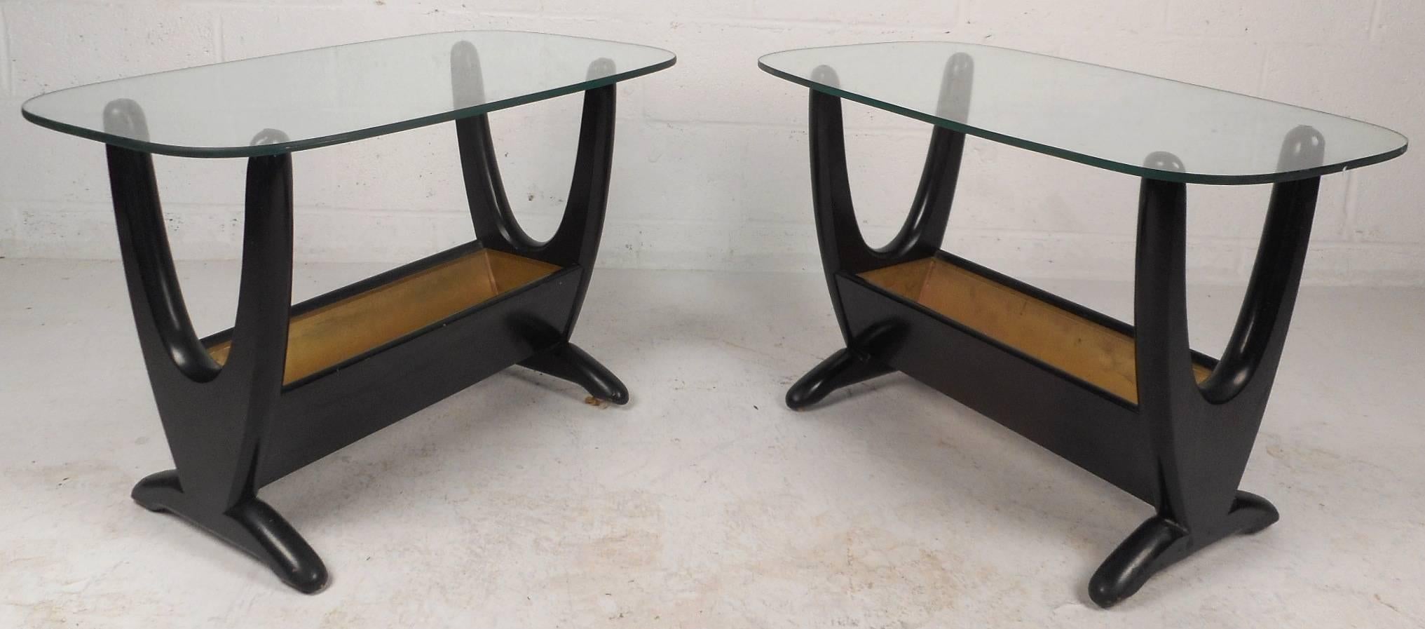 Beautiful set includes one coffee table and two end tables from the 