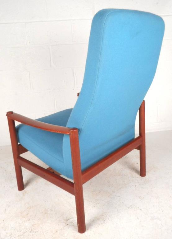 Upholstery Mid-Century Modern Lounge Chair and Ottoman by Westnofa For Sale