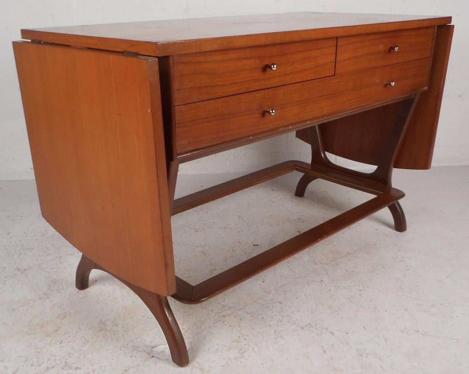 Mesa consola de hojas caídas moderna de mediados de siglo by RWAY Moderno de mediados de siglo
