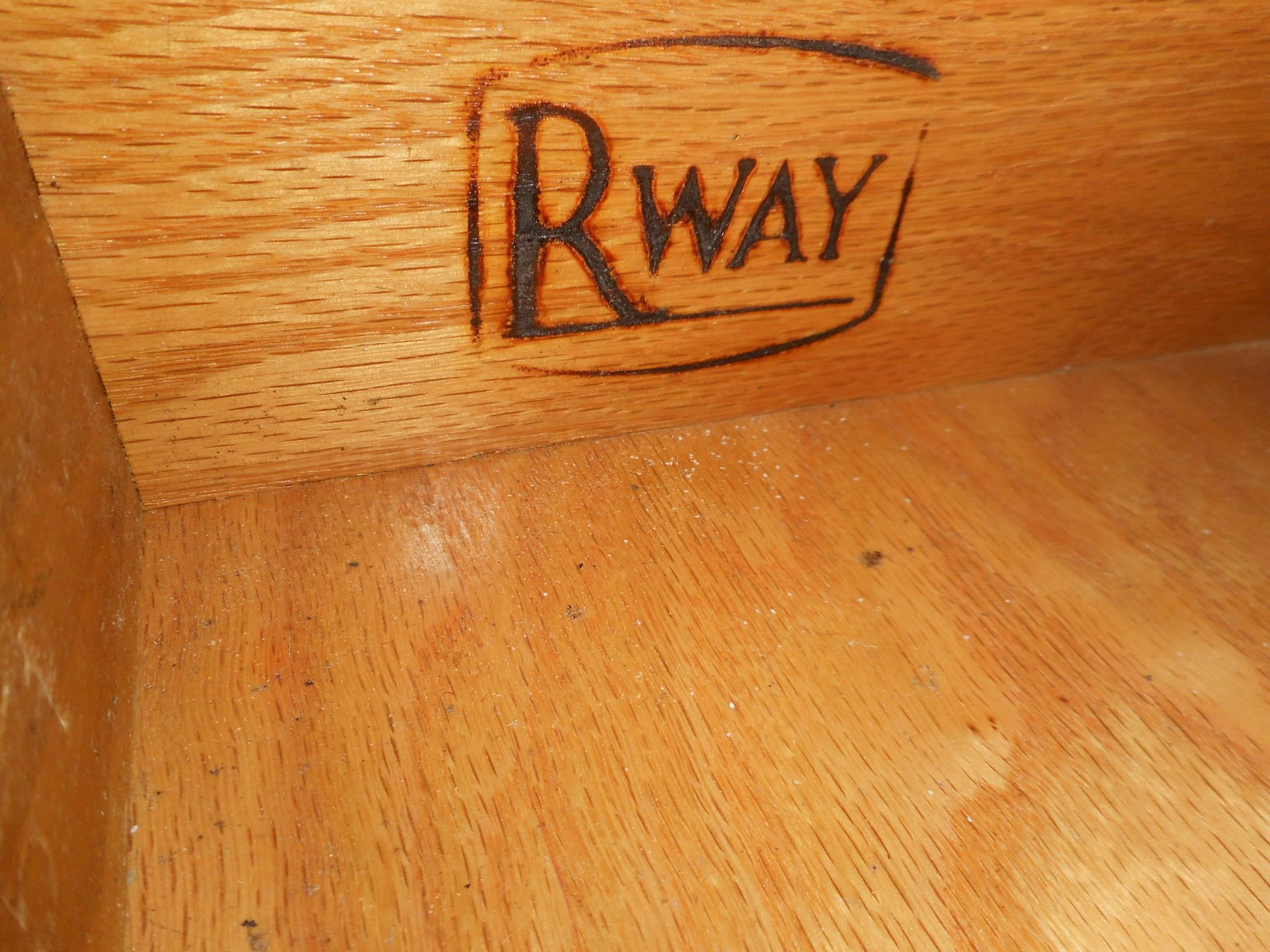 Mesa consola de hojas caídas moderna de mediados de siglo by RWAY 1