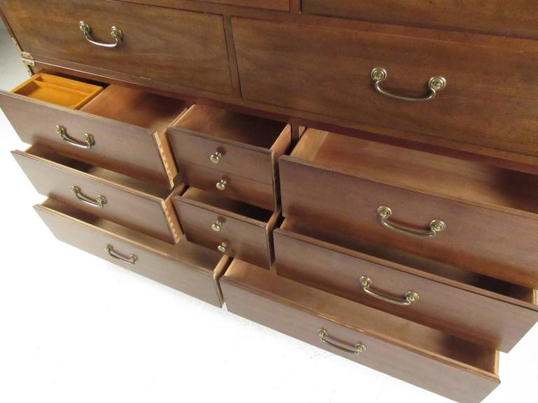 Campaign Style Stacking Dressers by Drexel at 1stDibs