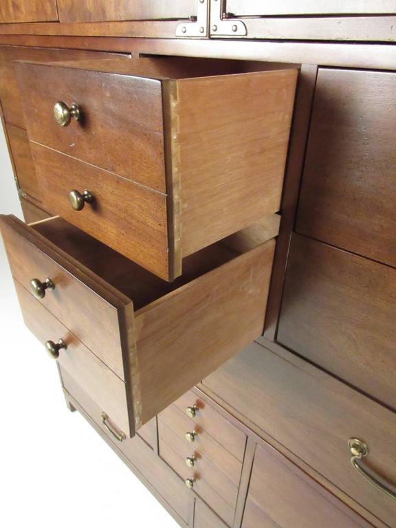 Campaign Style Stacking Dressers by Drexel at 1stDibs