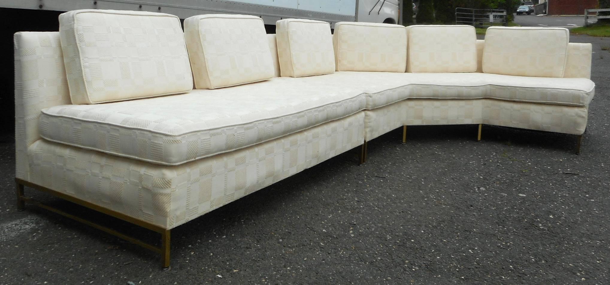 North American Impressive Two-Piece Mid-Century Modern Sofa by Paul McCobb for Directional
