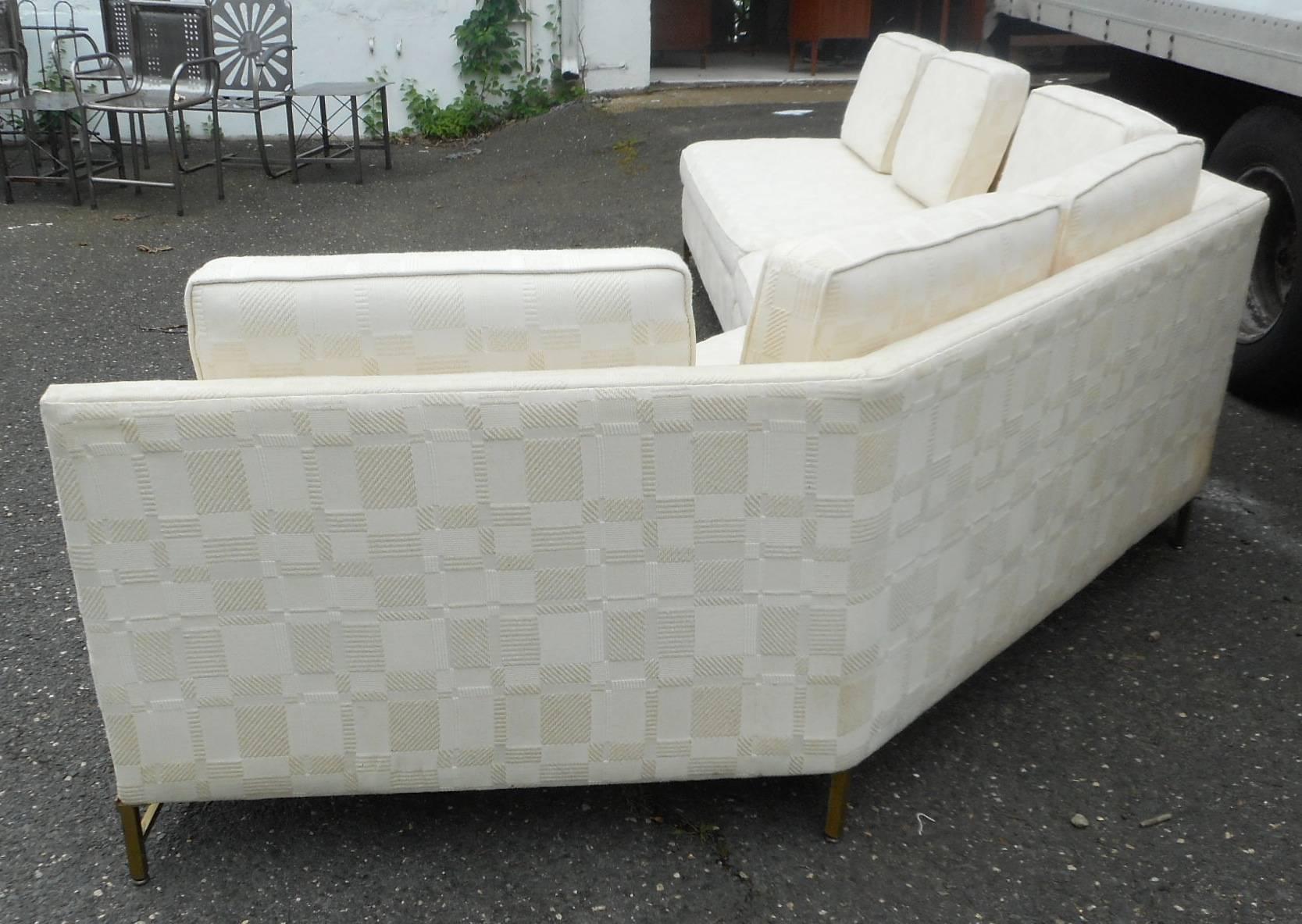 Impressive Two-Piece Mid-Century Modern Sofa by Paul McCobb for Directional In Good Condition In Brooklyn, NY