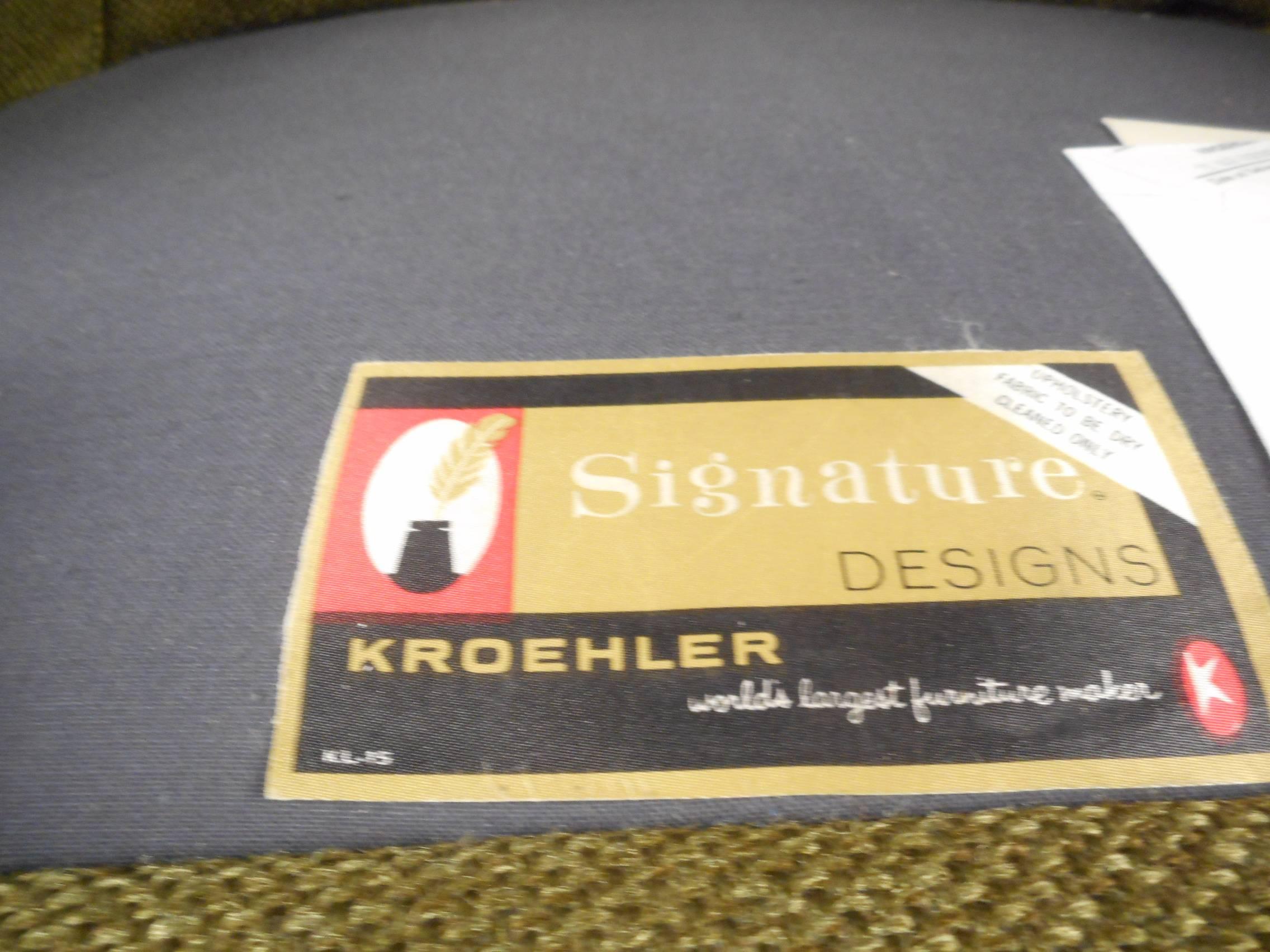 Late 20th Century Mid-Century Modern Tufted Lounge Chair by Kroehler Mfg Co