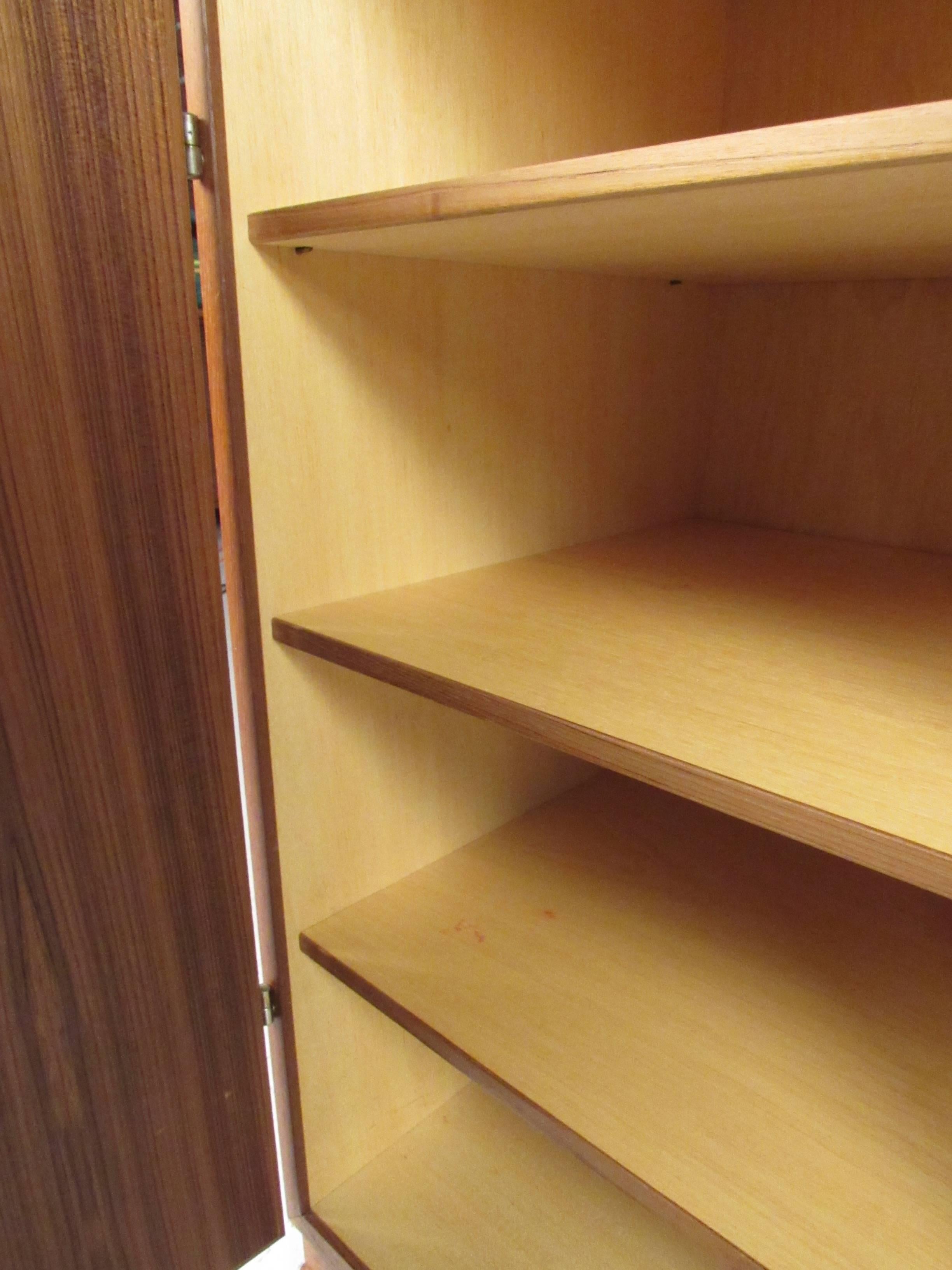 Danish Scandinavian Modern Teak Storage Cabinet For Sale