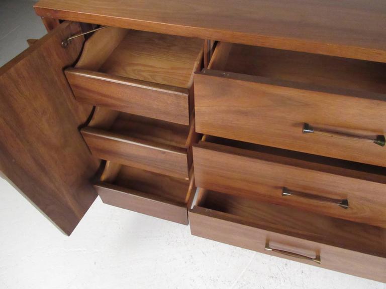 Walnut Dresser from KentCoffey "Perspecta" Furniture Line For Sale at