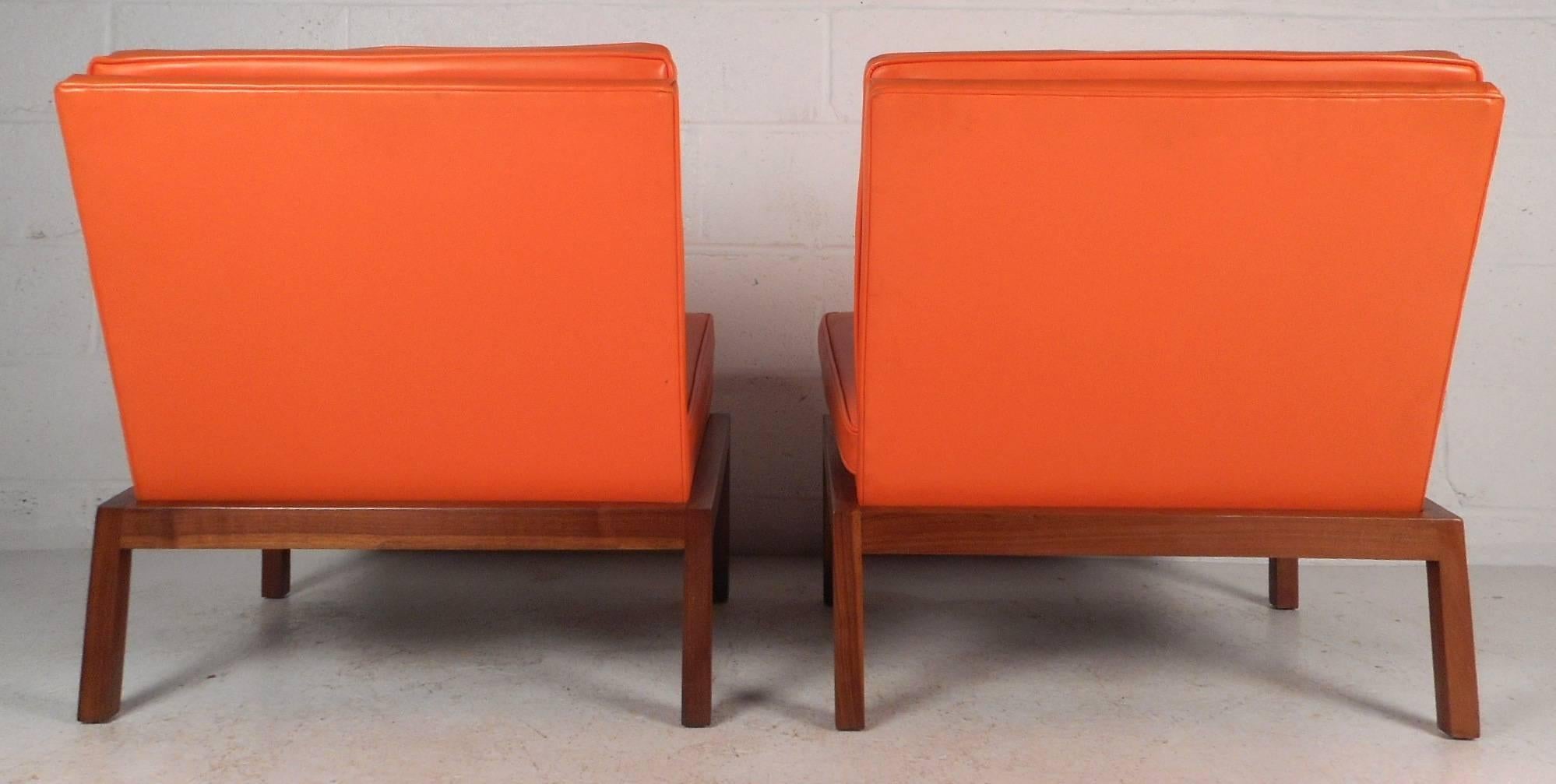 Mid-Century Modern Slipper Lounge Chairs by Milo Baughman for Thayer Coggin In Good Condition In Brooklyn, NY