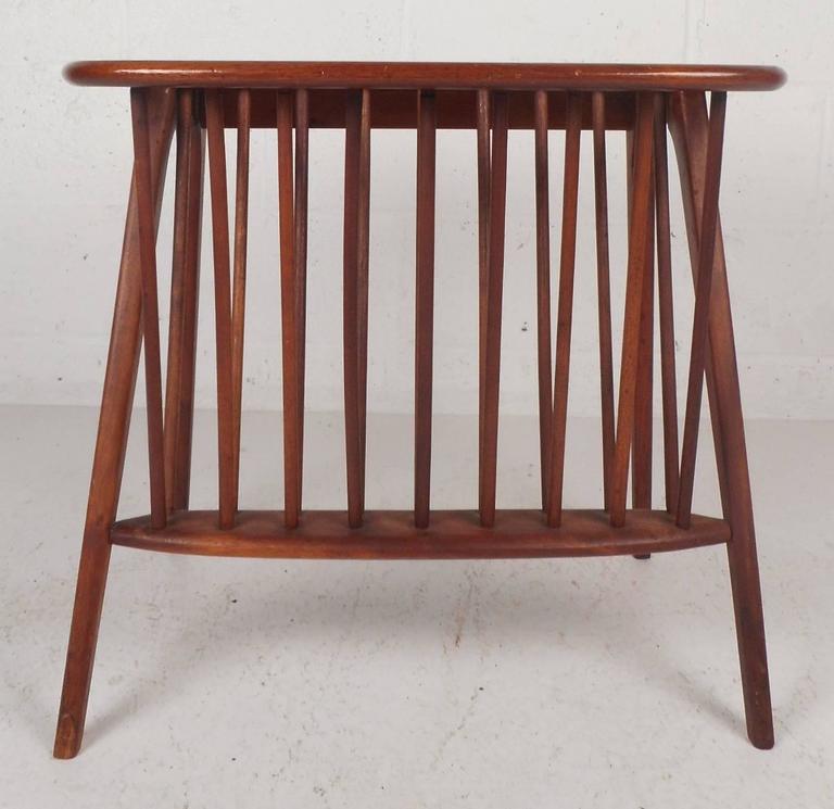 MidCentury Modern Magazine Rack or Side Table by Arthur Umanoff at 1stDibs
