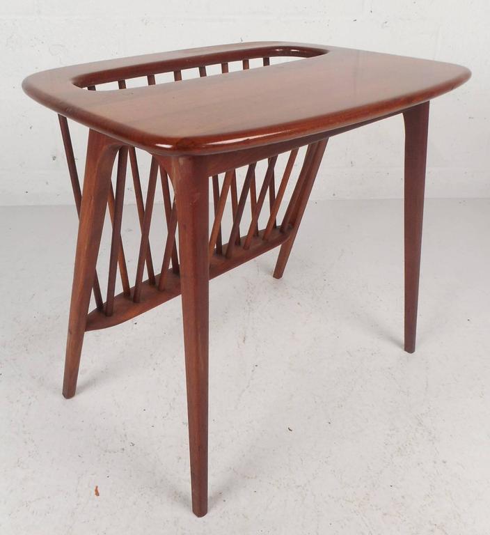 MidCentury Modern Magazine Rack or Side Table by Arthur Umanoff at 1stDibs