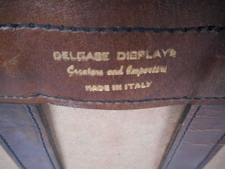 Vintage Cowhide and Leather Italian Lounge Chair by Delgase Displays 1