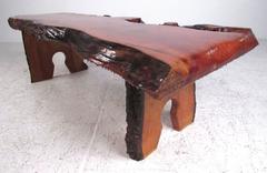 Live Edge Slab Coffee Table