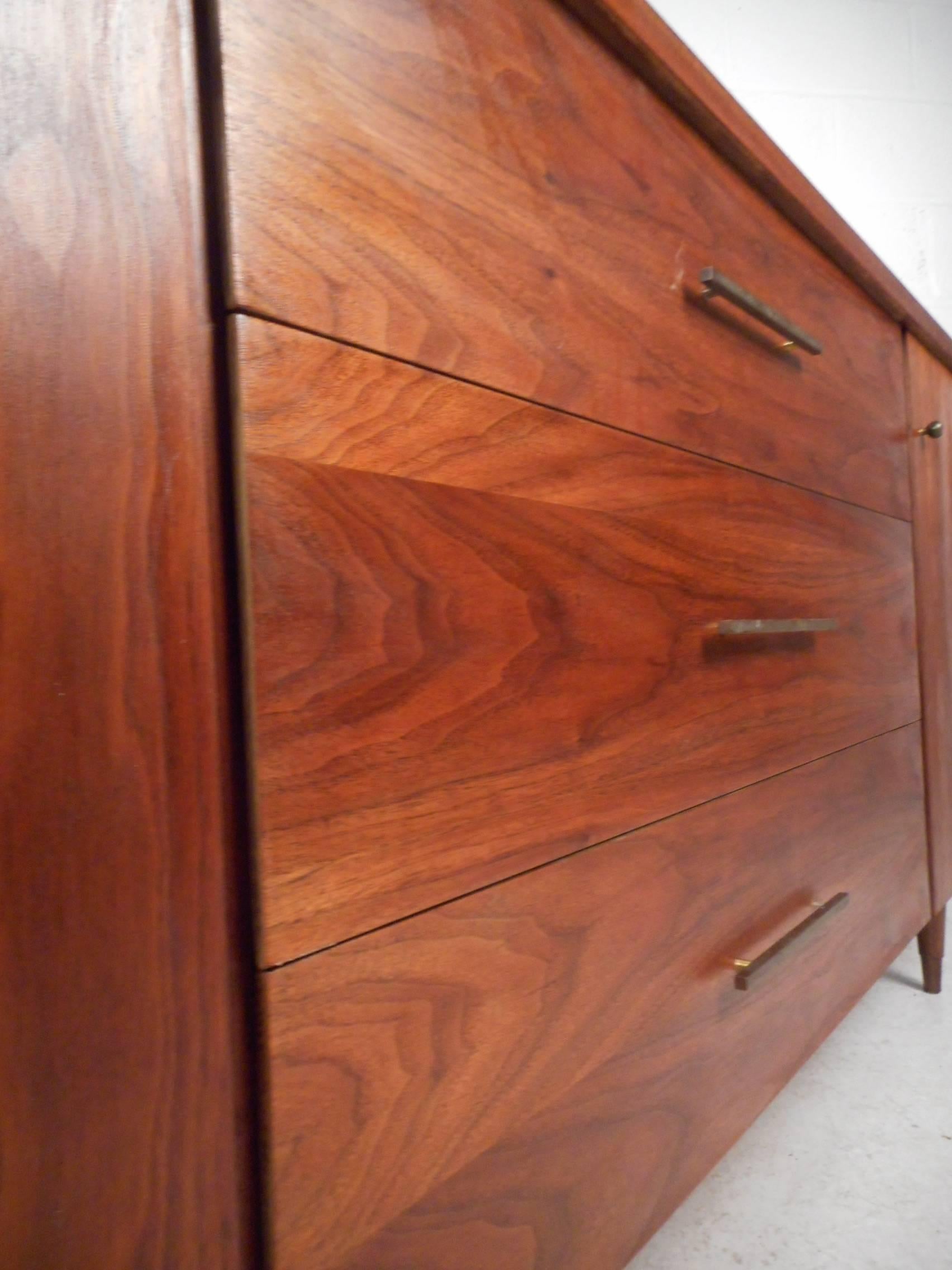 Mid-Century Modern Walnut Credenza by John Stuart 1