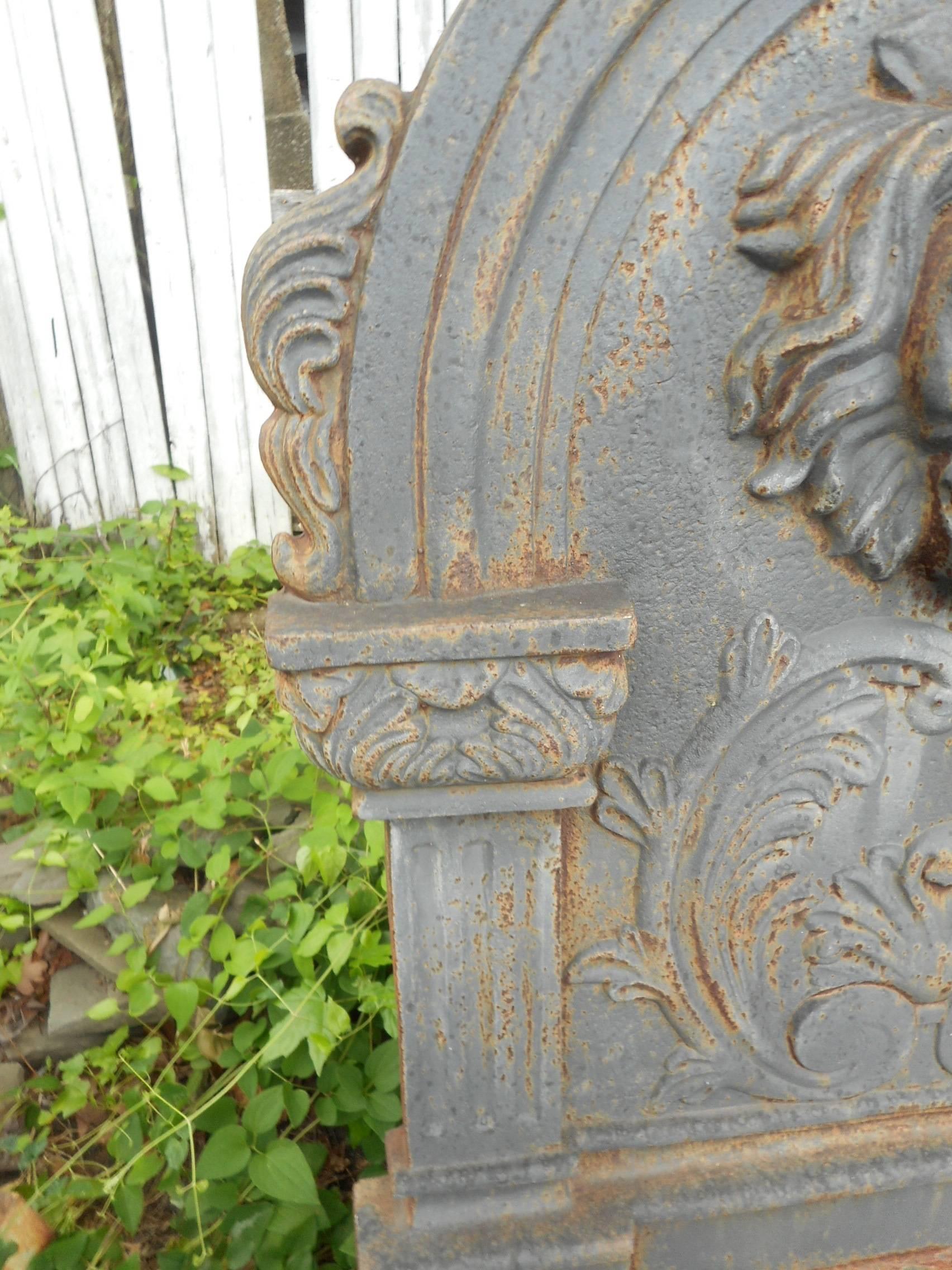 cast iron lion fountain
