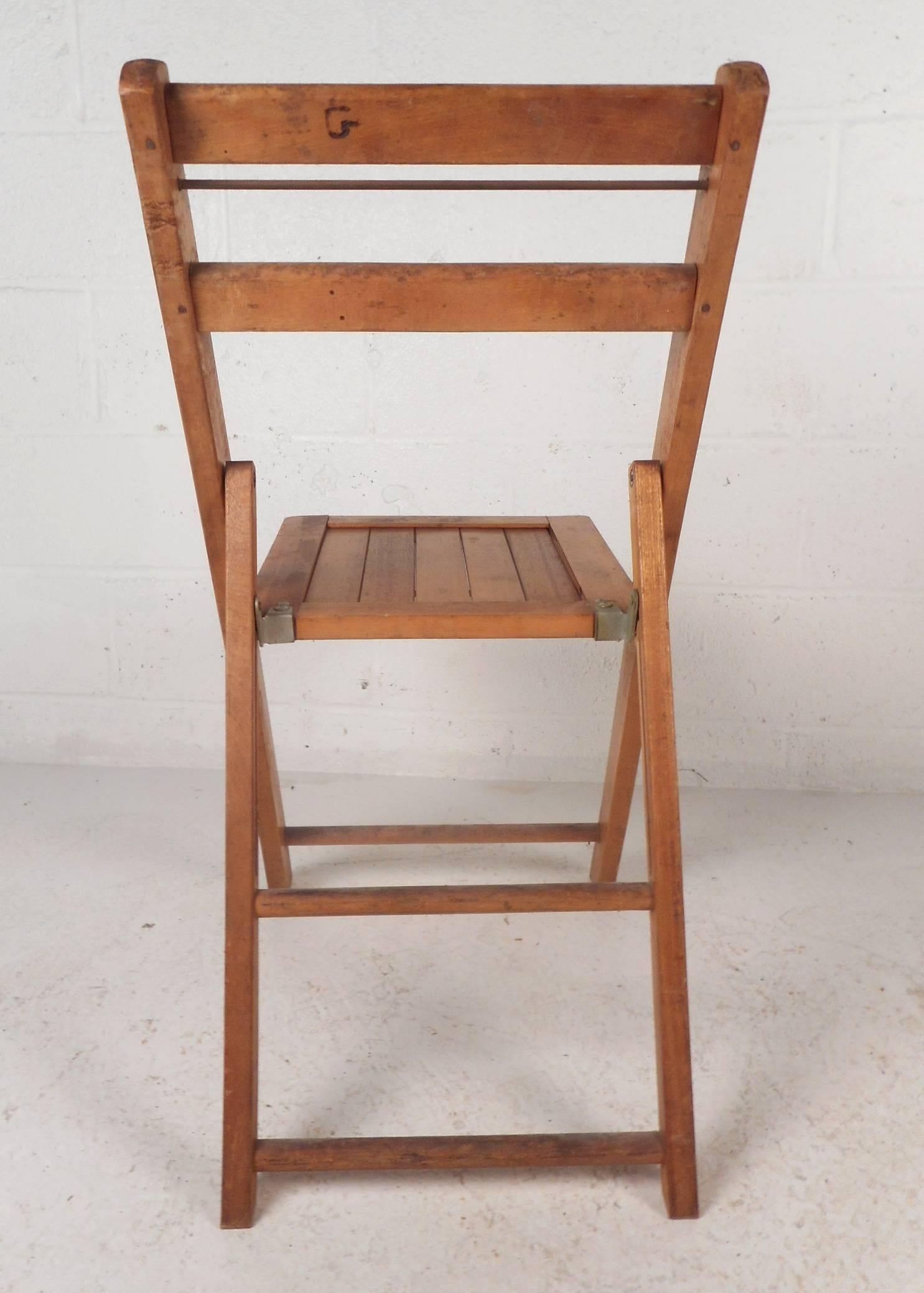 Late 20th Century Vintage Modern Folding Chairs