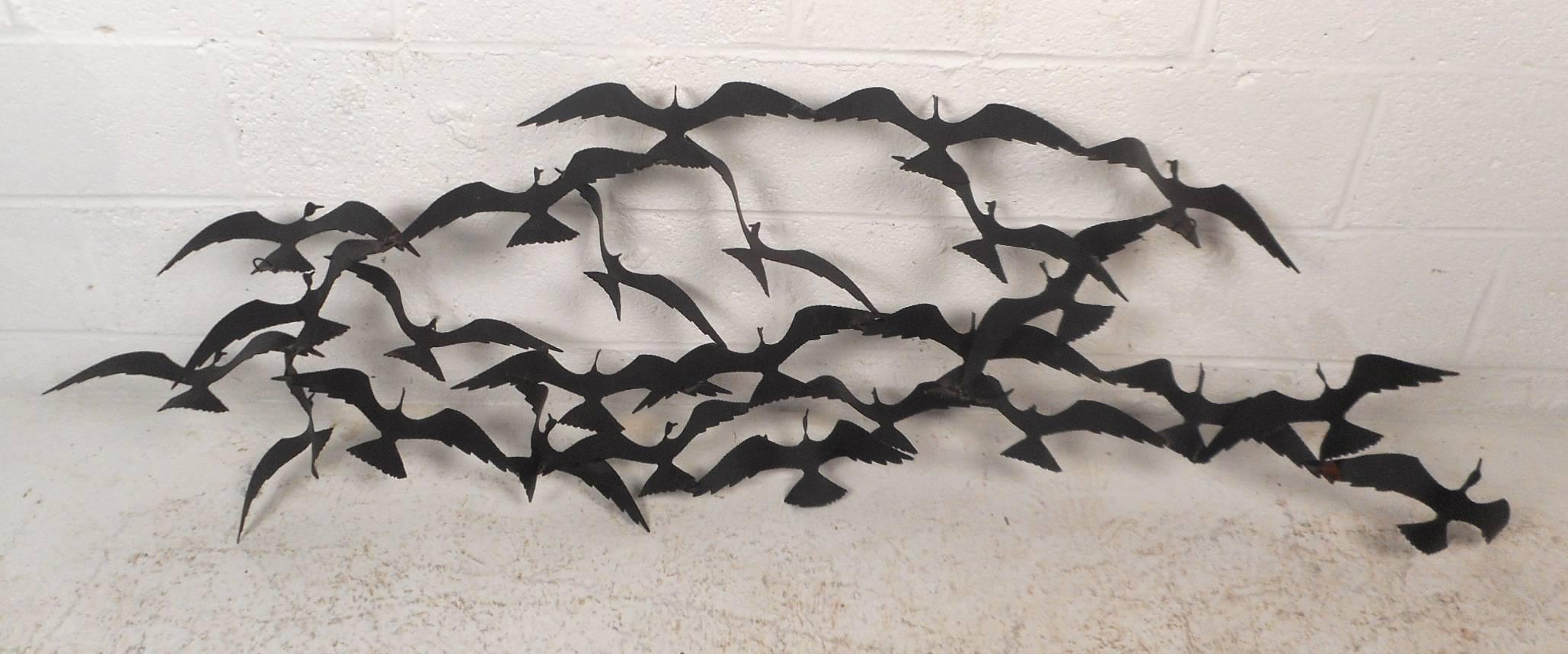 birds in flight wall decor