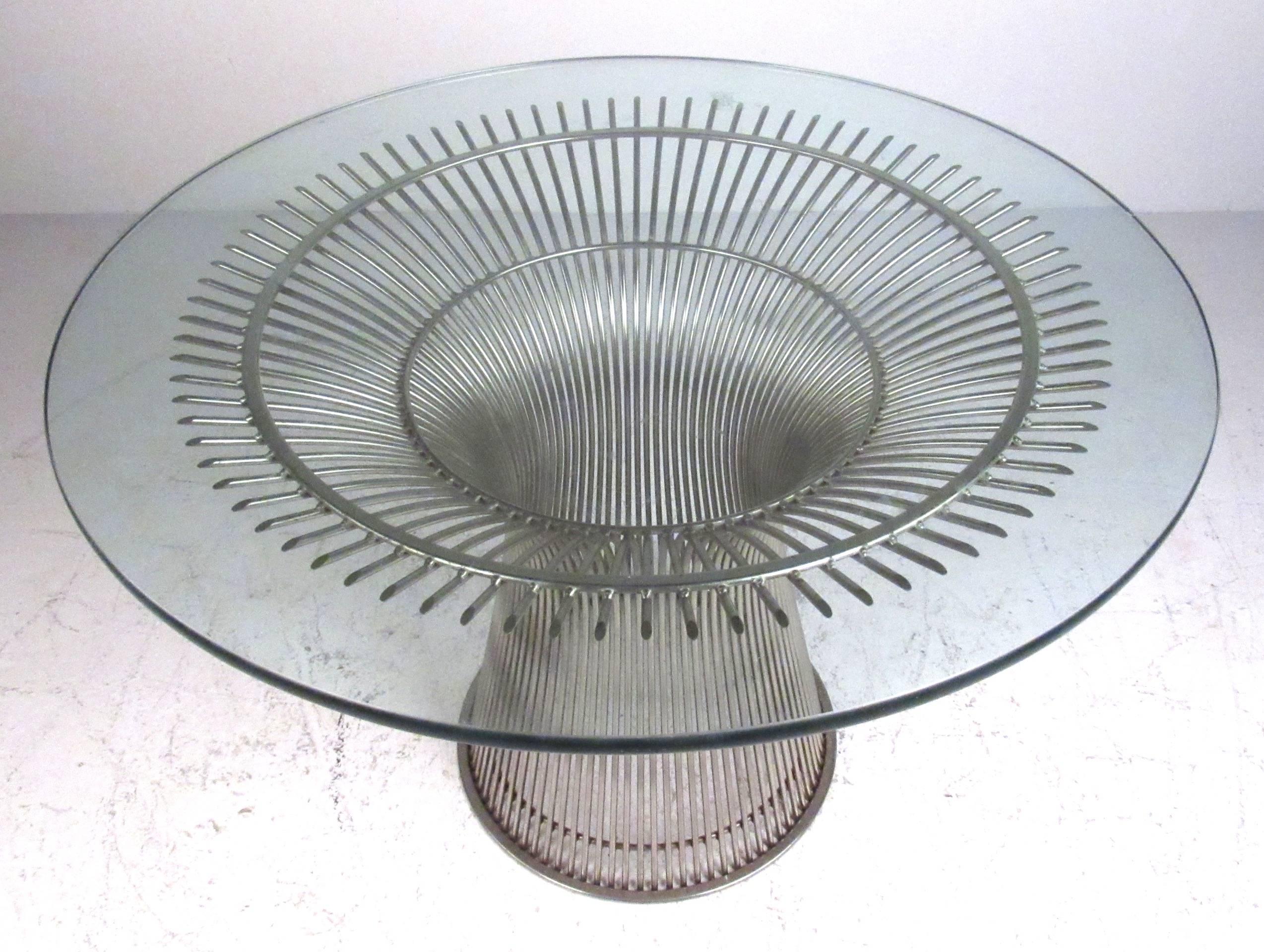 Mid-Century Modern Warren Platner Dining Table for Knoll International