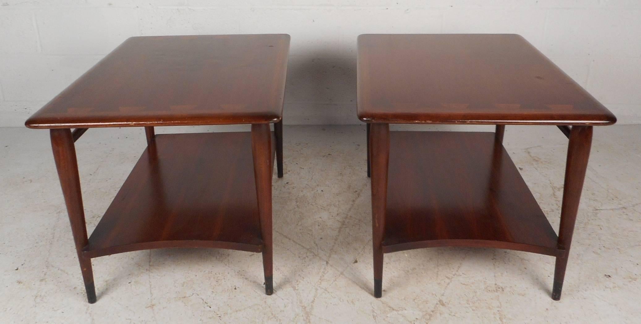 American Mid-Century Modern End Tables by Lane Furniture
