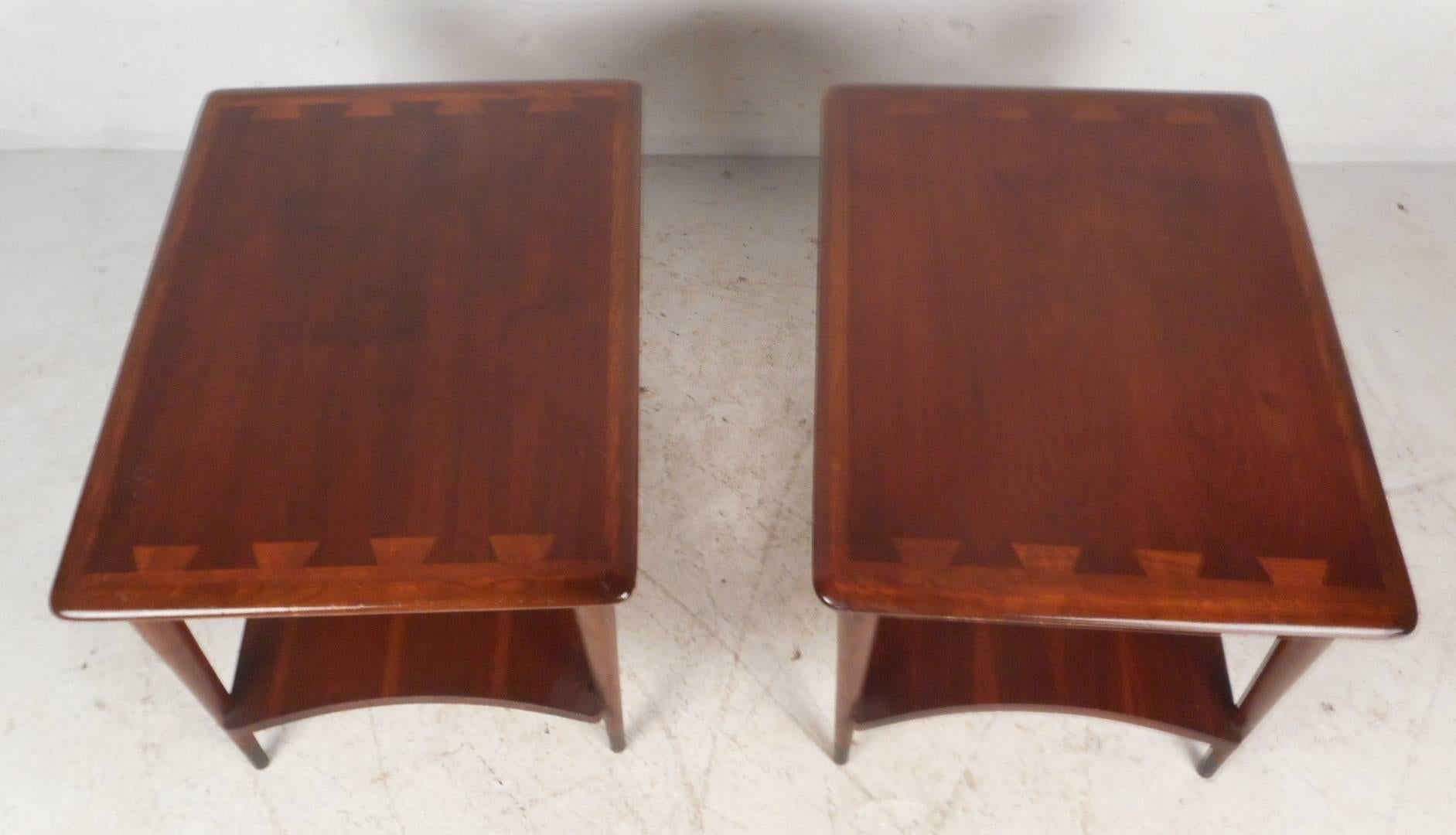 Late 20th Century Mid-Century Modern End Tables by Lane Furniture