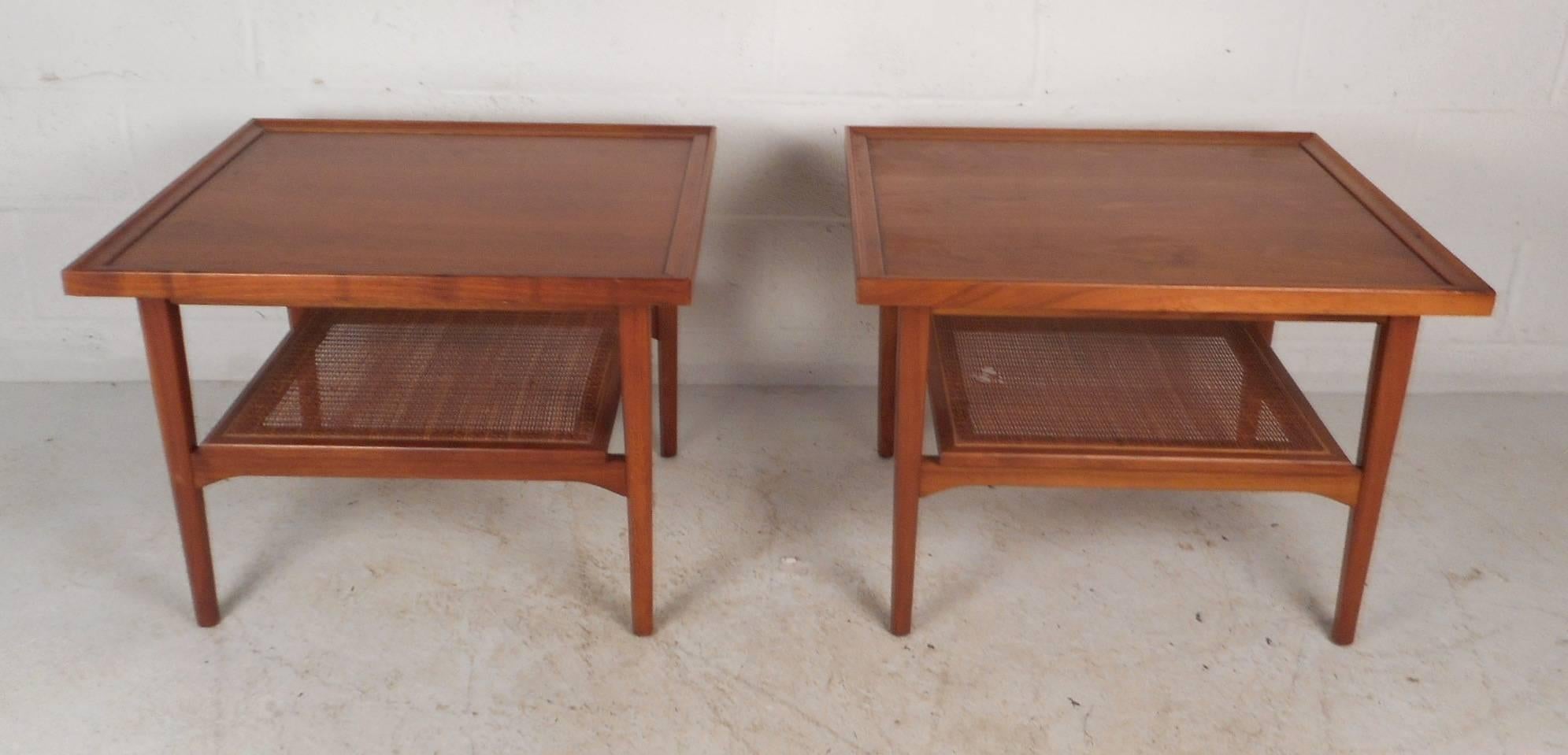 Mid-Century Modern Drexel Declaration End Tables In Good Condition In Brooklyn, NY