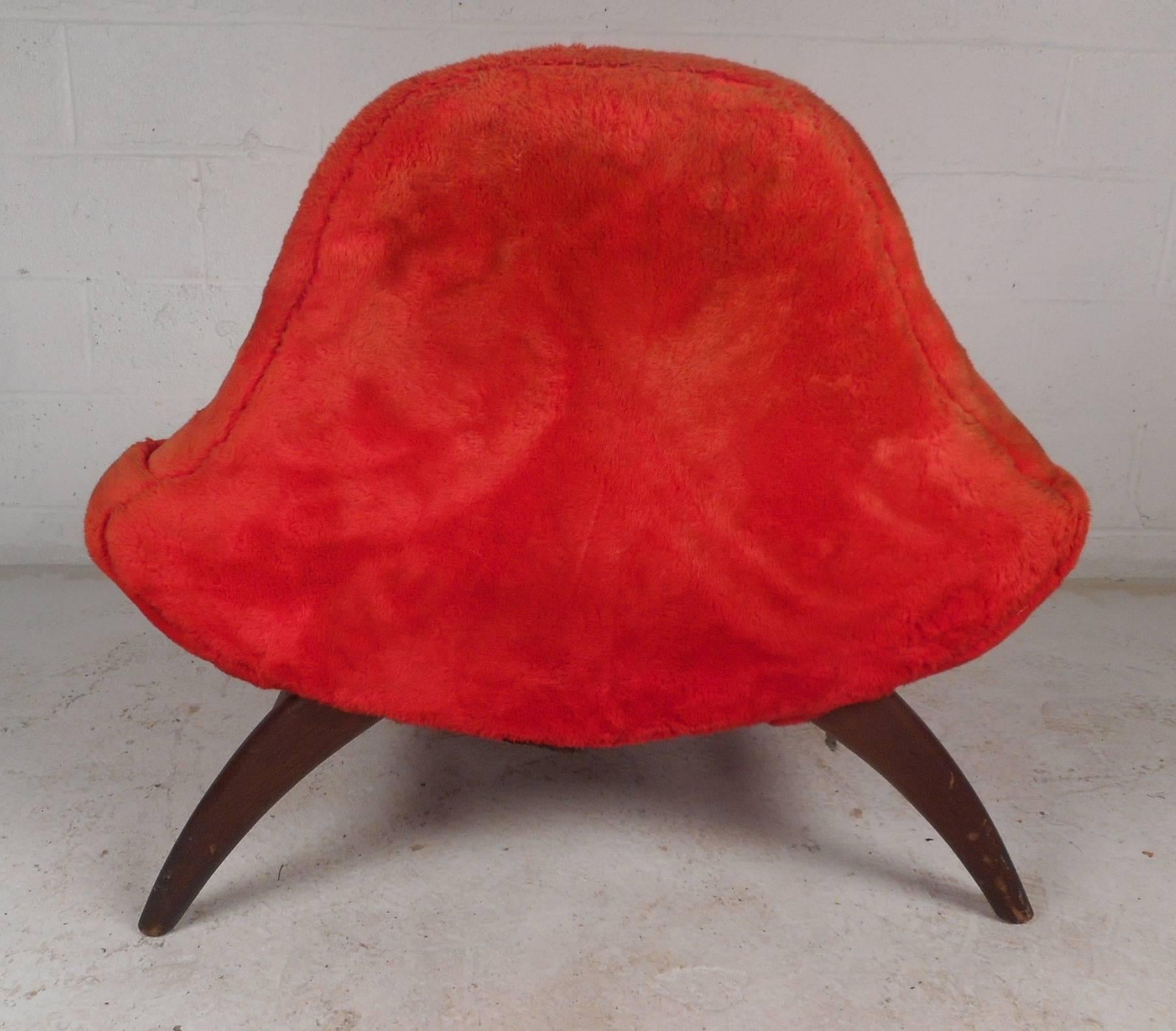 Mid-Century Modern Adrian Pearsall Gondola Lounge Chair by Adrian Pearsall In Good Condition In Brooklyn, NY