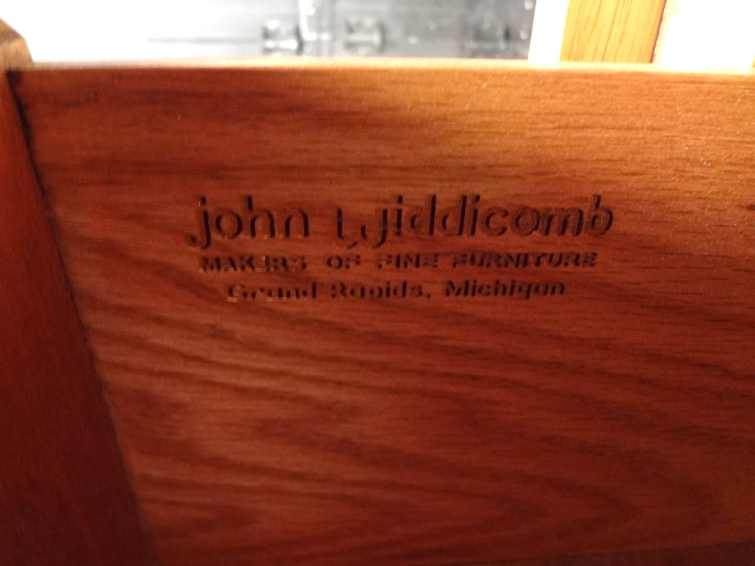 Brass Mid-Century Modern Dresser and High Boy by John Widdicomb