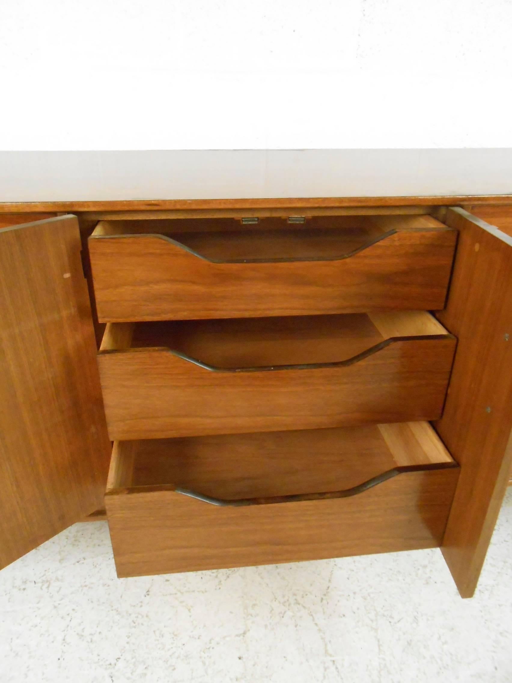 Mid-Century Modern Walnut Dresser 2