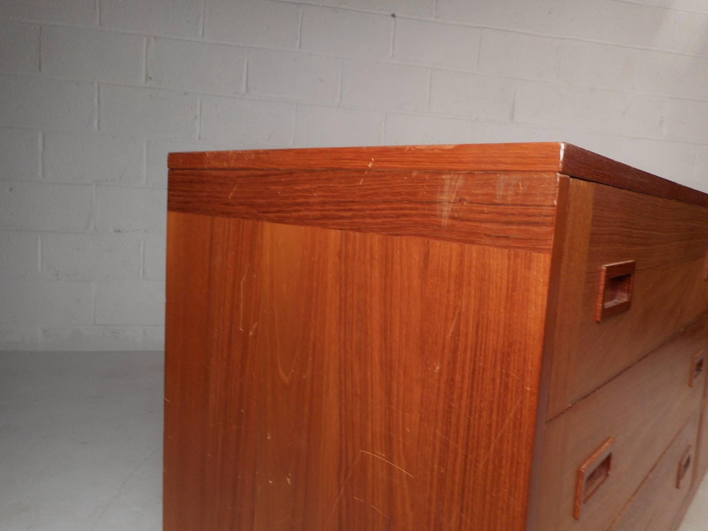 Large Mid-Century Modern Danish Teak Credenza 1