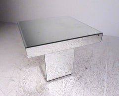 Vintage Modern Mirrored End Table