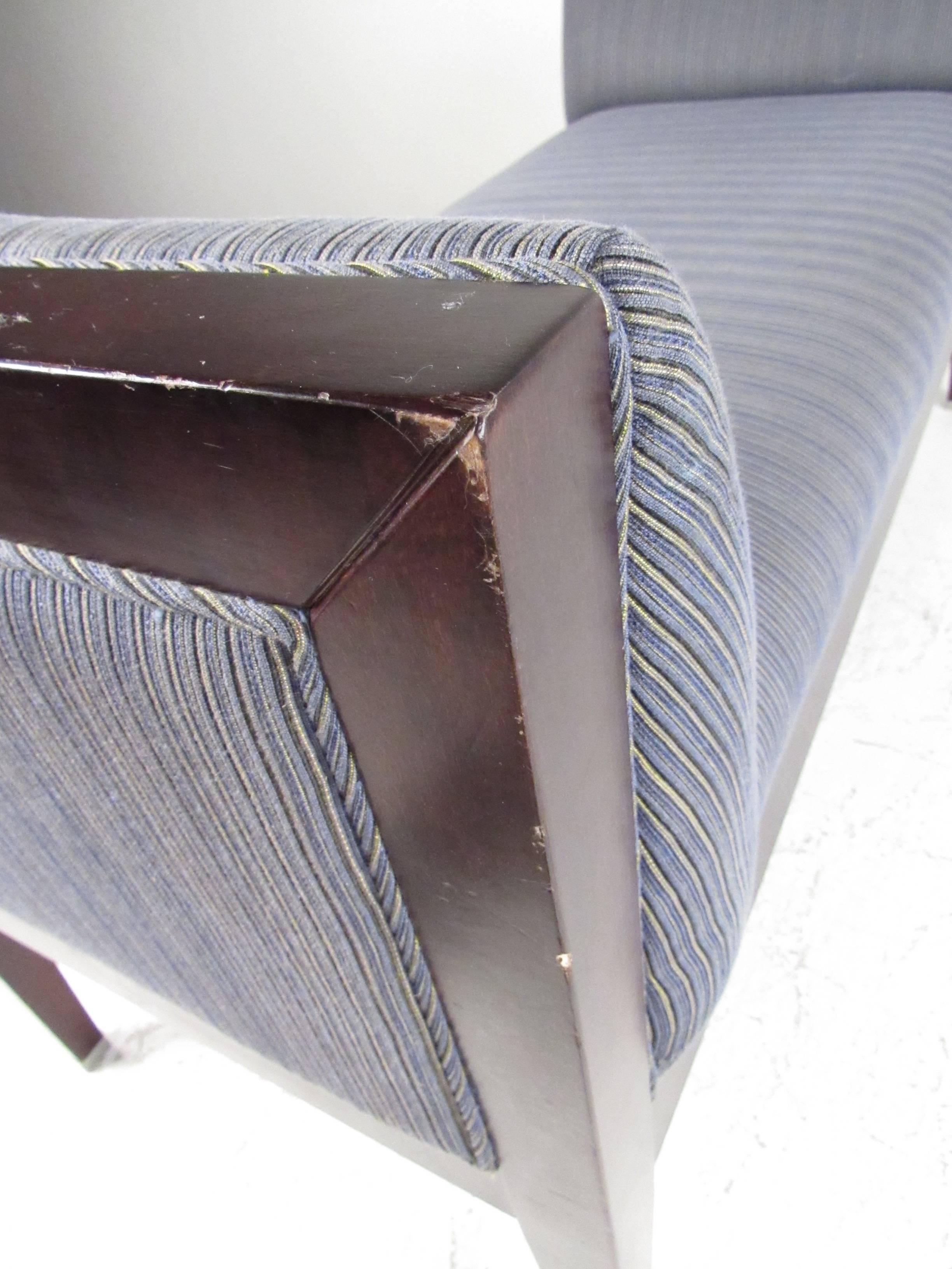Modern Milling Road Baker Furniture Upholstered Bench For Sale