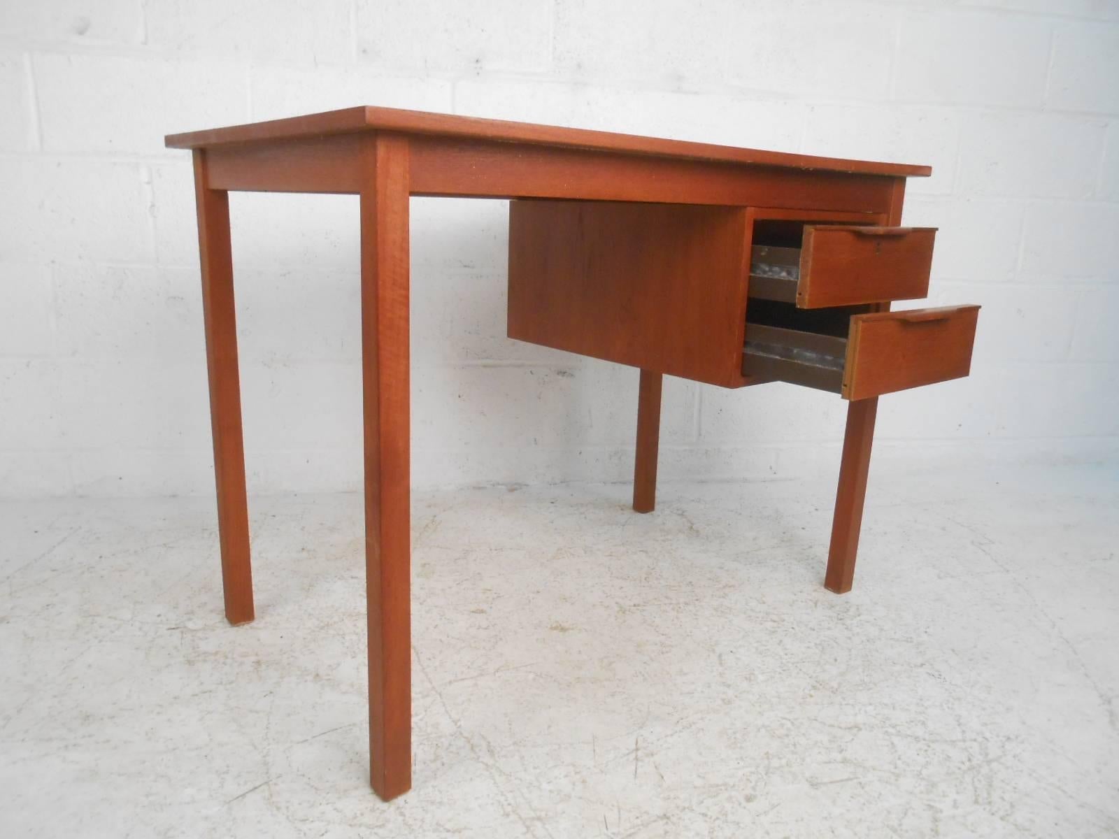 mid century danish teak desk