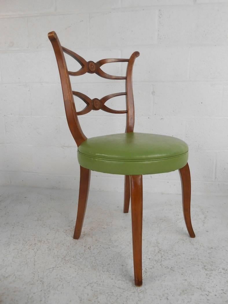 Set of Four Mid-Century Modern Italian Dining Chairs In Good Condition In Brooklyn, NY