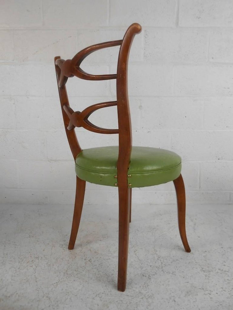 Set of Four MidCentury Modern Italian Dining Chairs For Sale at 1stDibs
