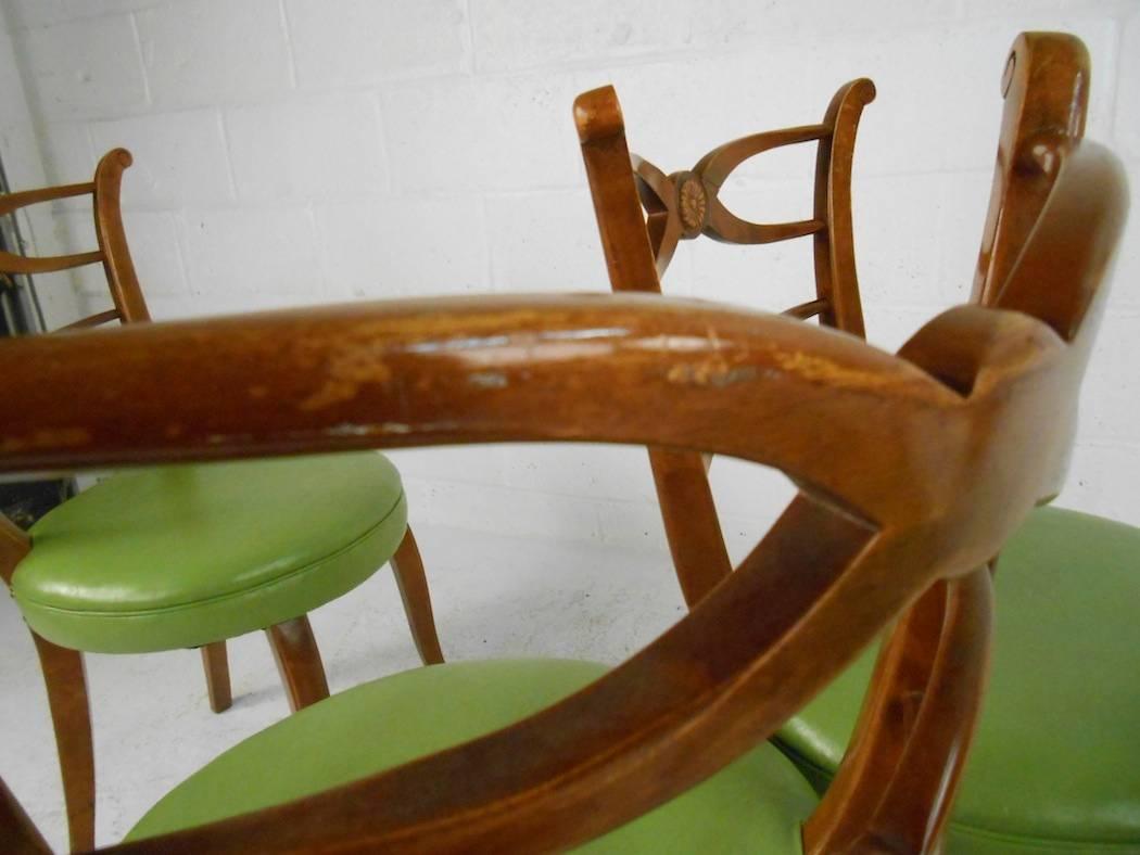 Set of Four Mid-Century Modern Italian Dining Chairs 5
