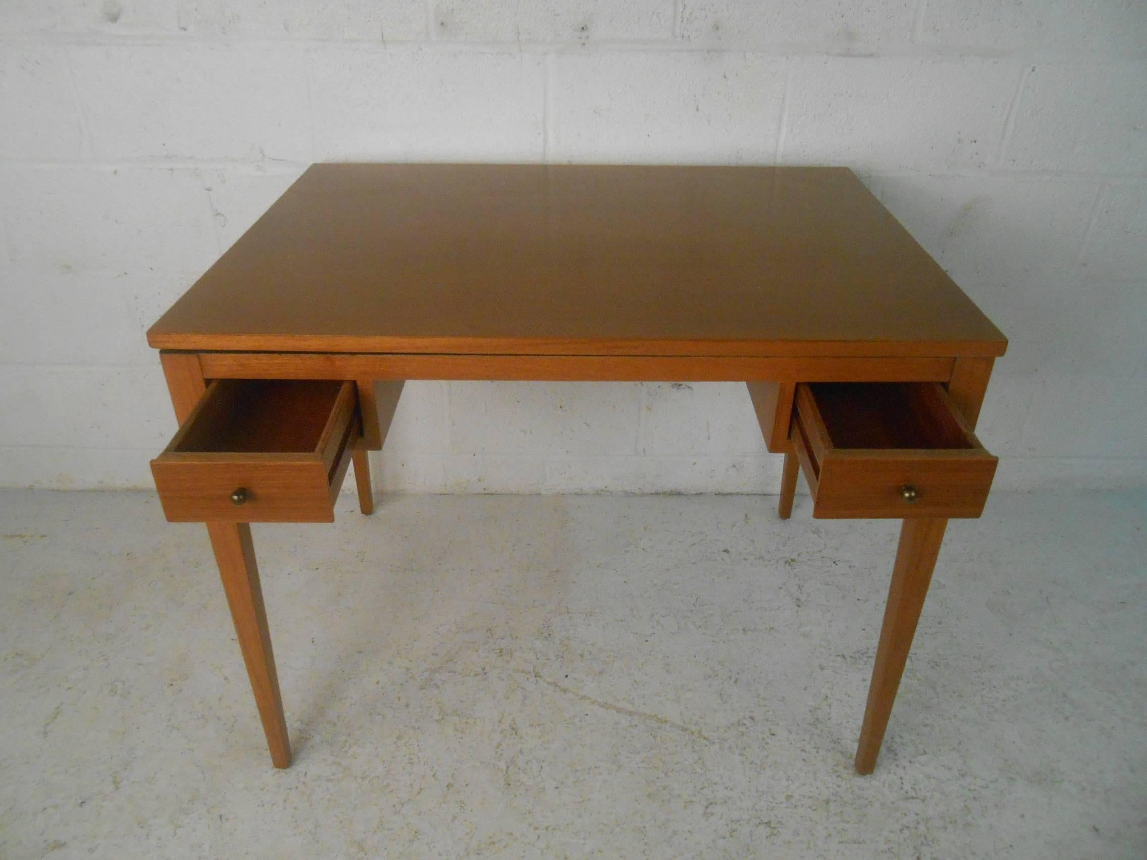 Vintage Danish Teak Flip-Top Game Table or Desk 1